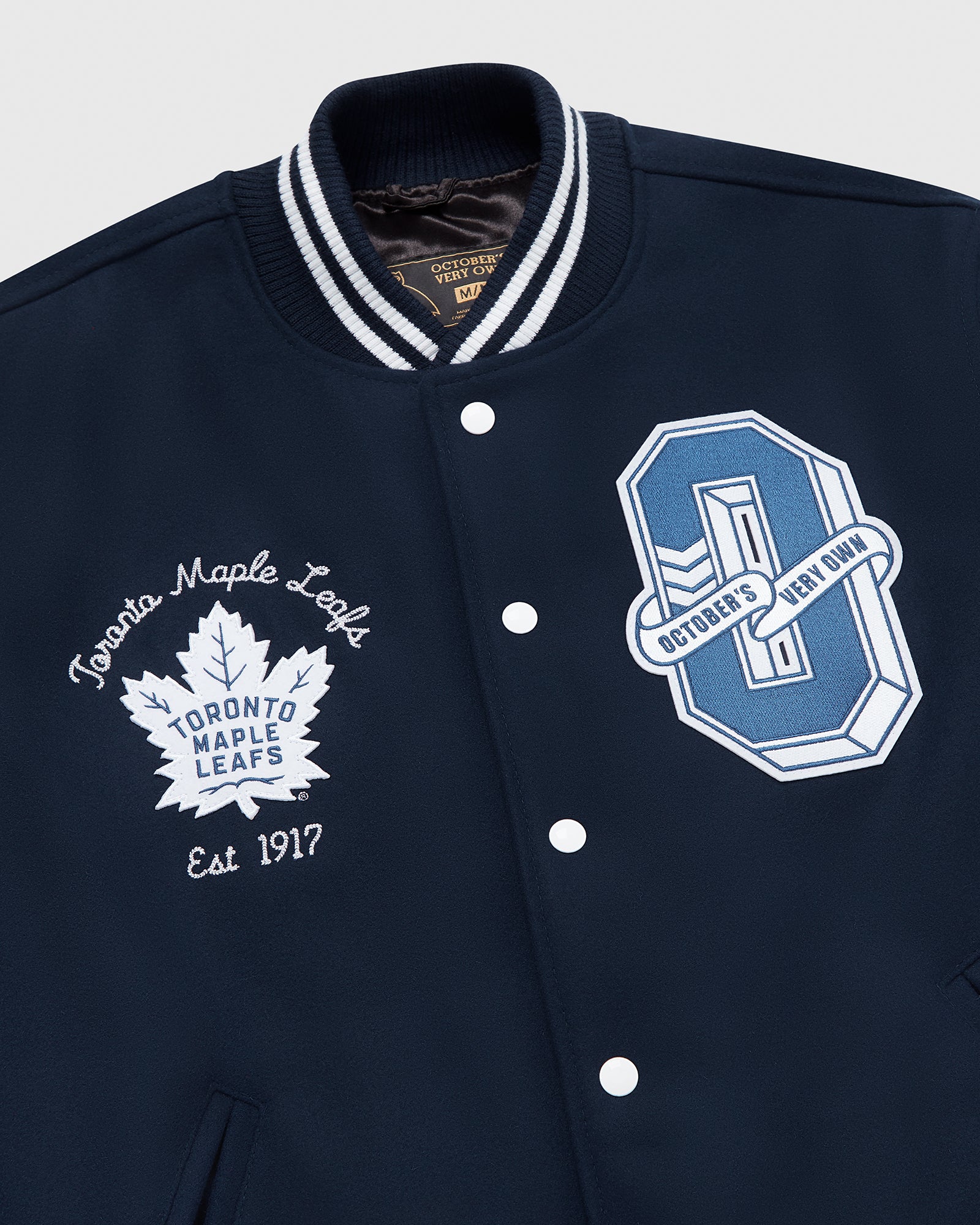 Toronto Maple Leafs Personalized Baseball Jacket 003 - Famjoys Toronto Maple Leafs Personalized Baseball Jacket 003 - Famjoys