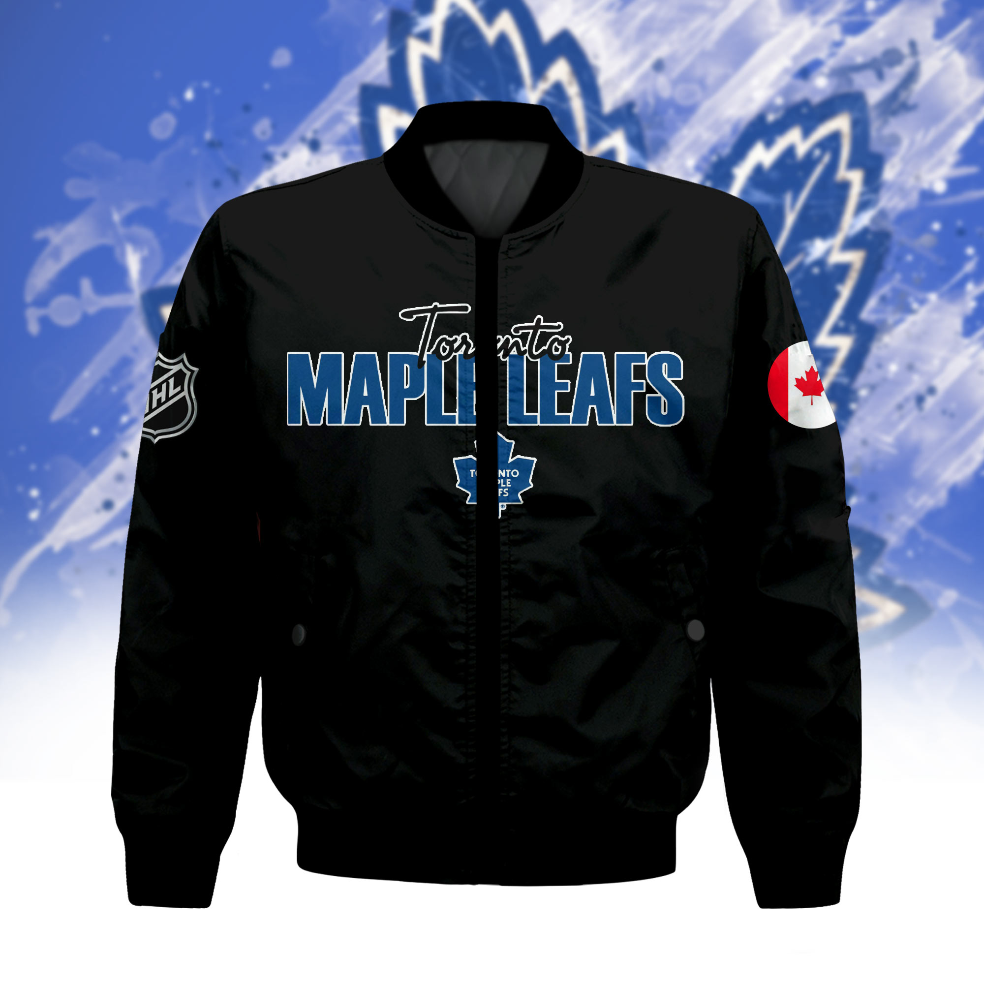 Toronto Maple Leafs Premium Bomber Jacket - Famjoys Toronto Maple Leafs Premium Bomber Jacket - Famjoys