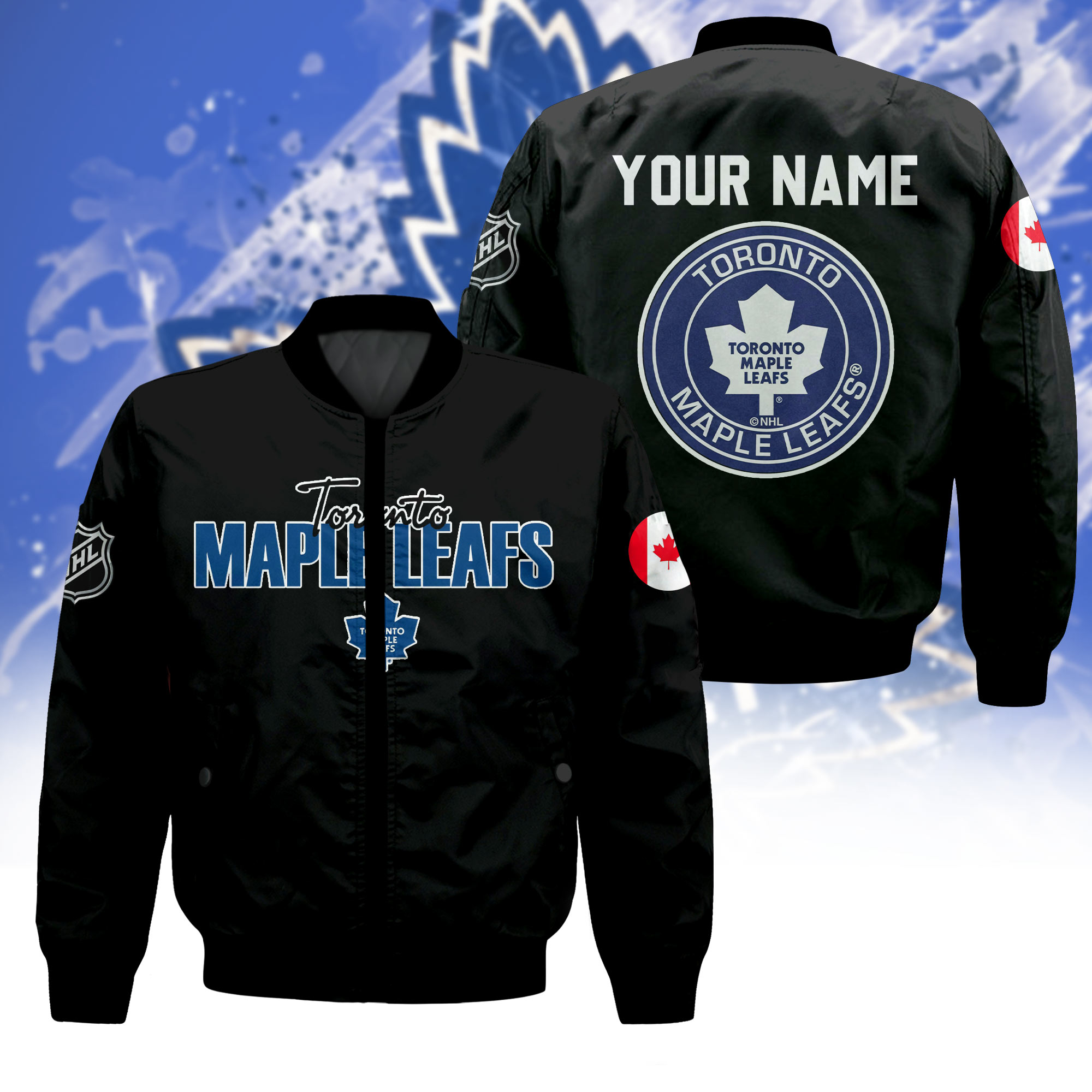 Toronto Maple Leafs Premium Bomber Jacket - Famjoys Toronto Maple Leafs Premium Bomber Jacket - Famjoys
