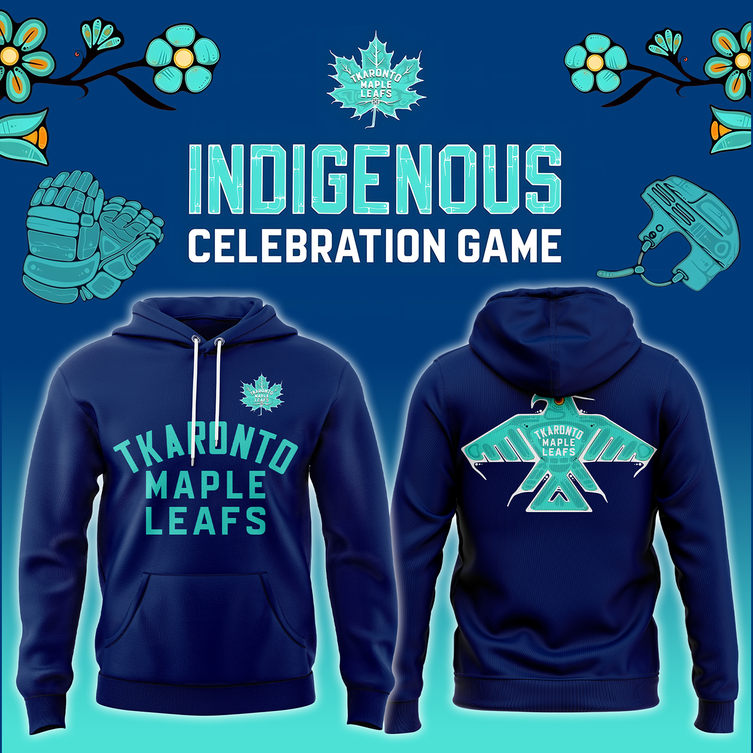 Toronto Maple Leafs Premium Pullover Hoodie for Indigenous Heritage Night - Famjoys Toronto Maple Leafs Premium Pullover Hoodie for Indigenous Heritage Night - Famjoys