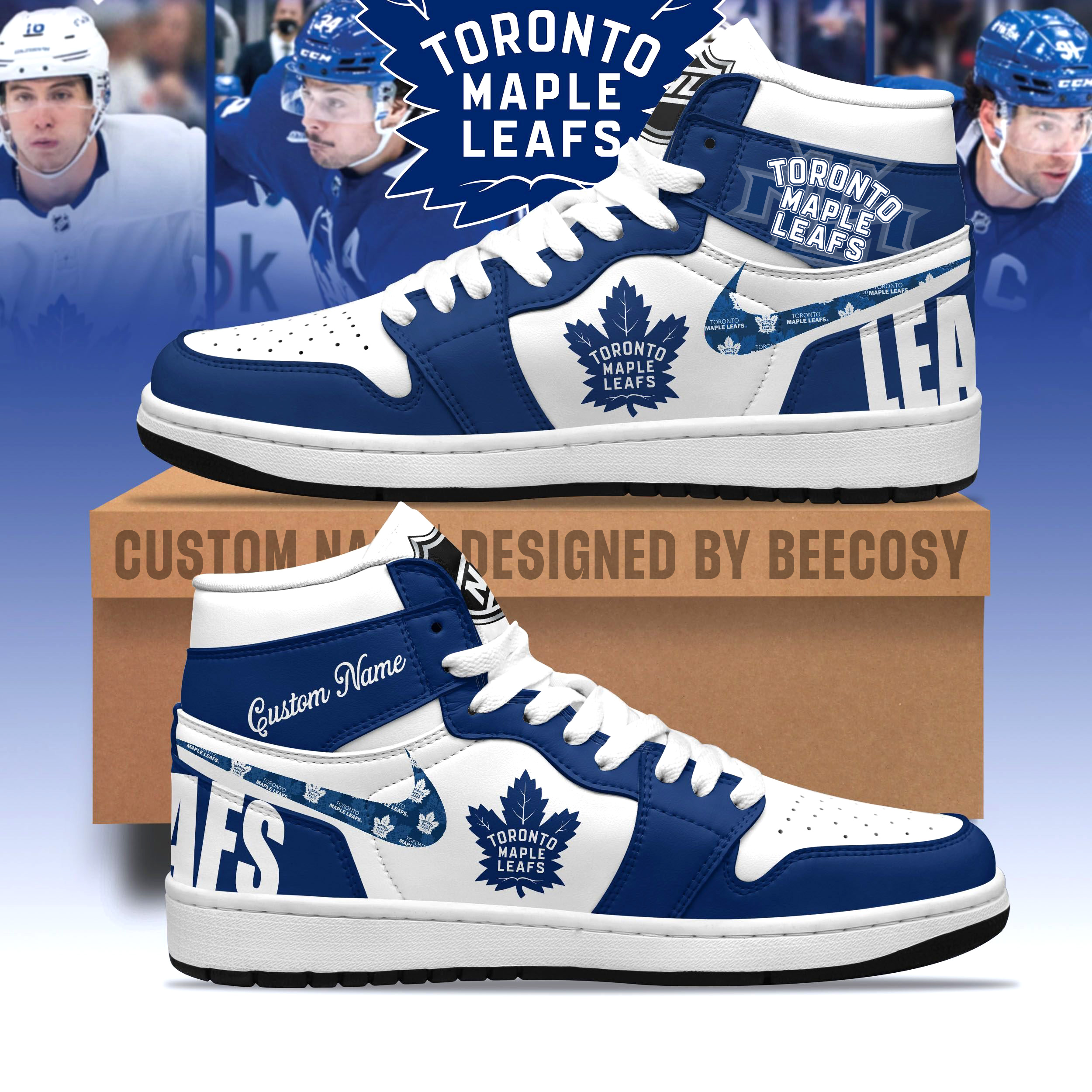 Toronto Maple Leafs Shoes - Famjoys Toronto Maple Leafs Shoes - Famjoys