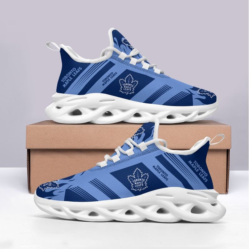 Toronto Maple Leafs Stripe and Fire Pattern Max Soul Shoes NEW019667 - Famjoys Toronto Maple Leafs Stripe and Fire Pattern Max Soul Shoes NEW019667 - Famjoys