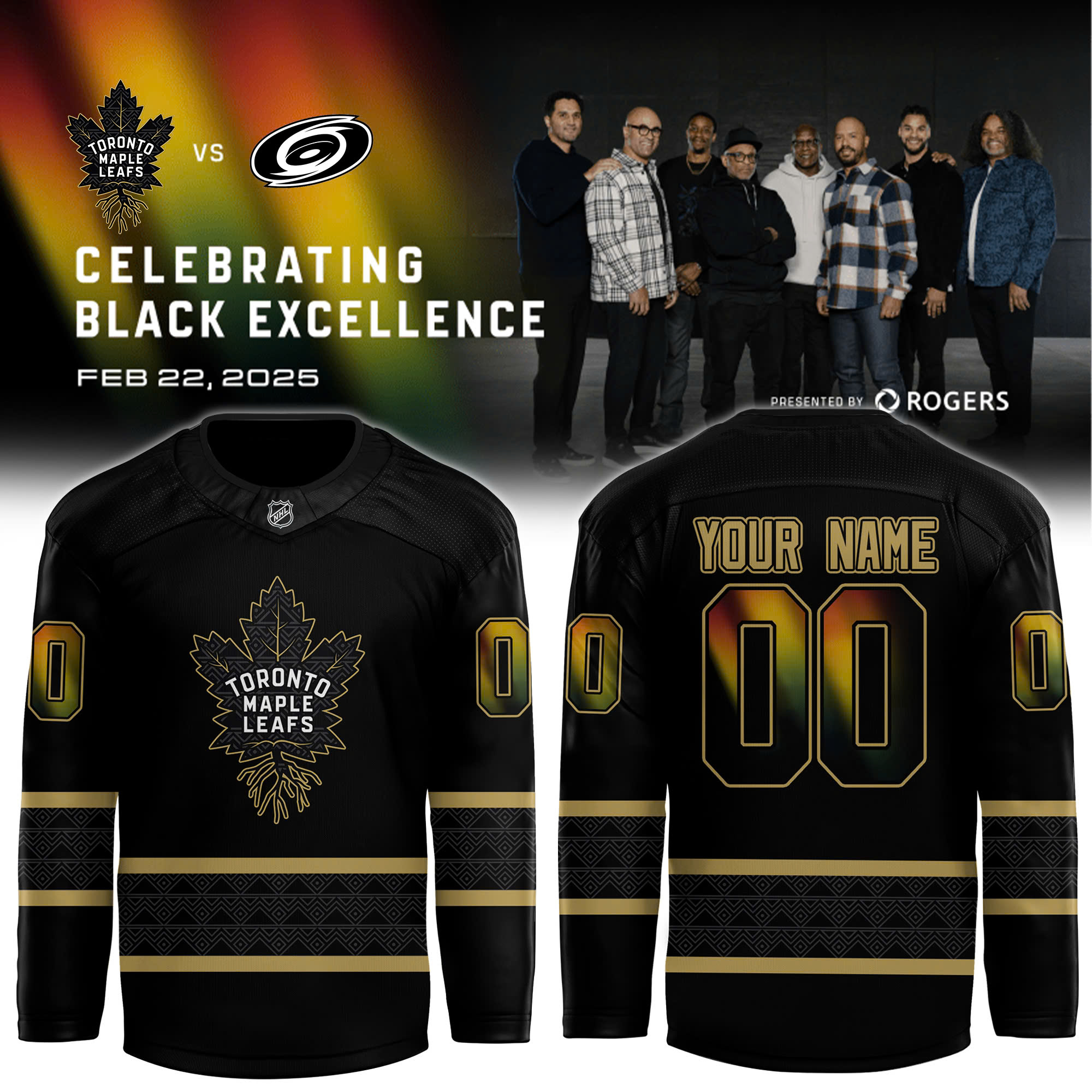 Toronto Maple Leafs x Celebrating Black Excellence Jersey - Famjoys Toronto Maple Leafs x Celebrating Black Excellence Jersey - Famjoys