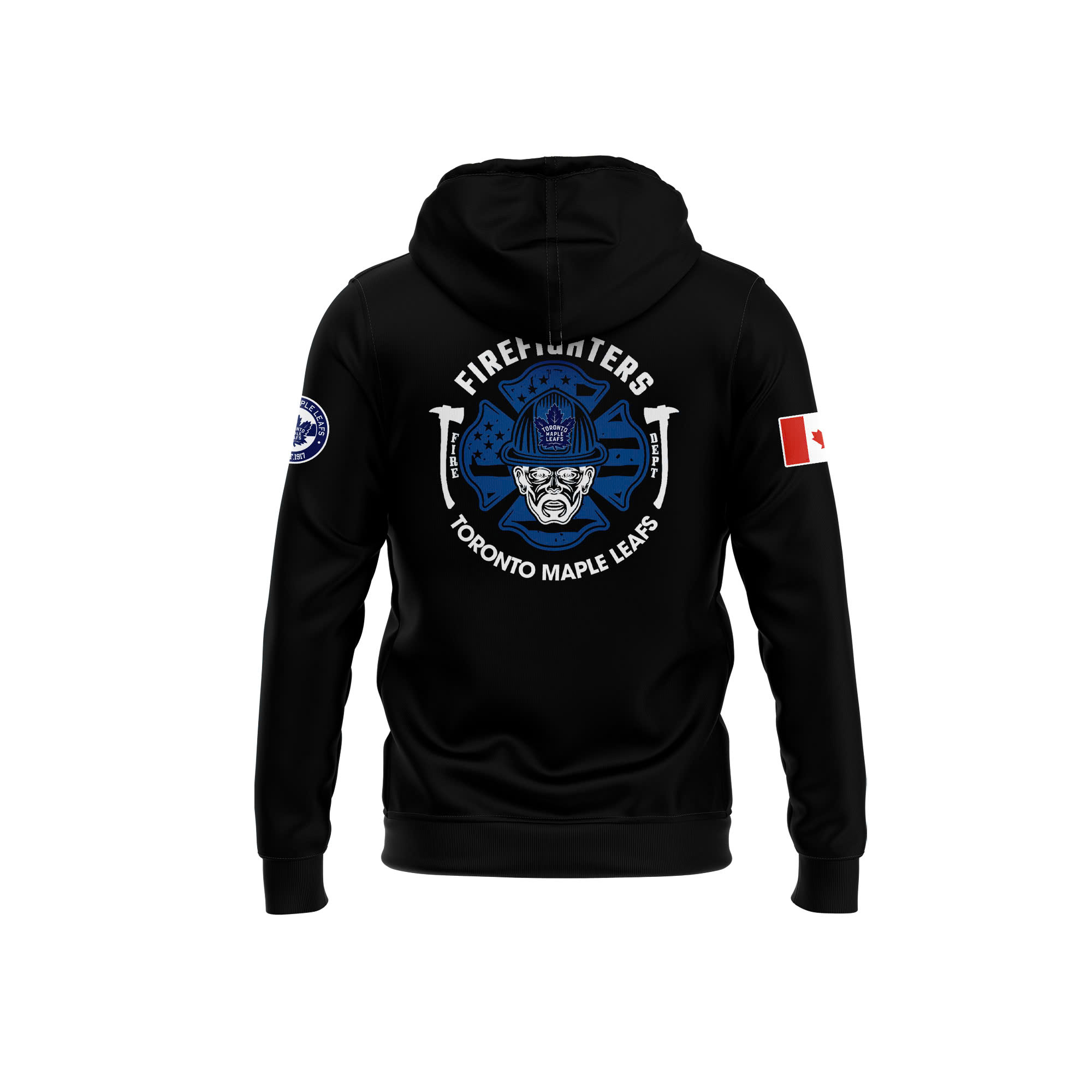 Toronto Maple Leafs x Firefighter Appreciation Night Premium Pullover Zip Hoodie - Famjoys Toronto Maple Leafs x Firefighter Appreciation Night Premium Pullover Zip Hoodie - Famjoys
