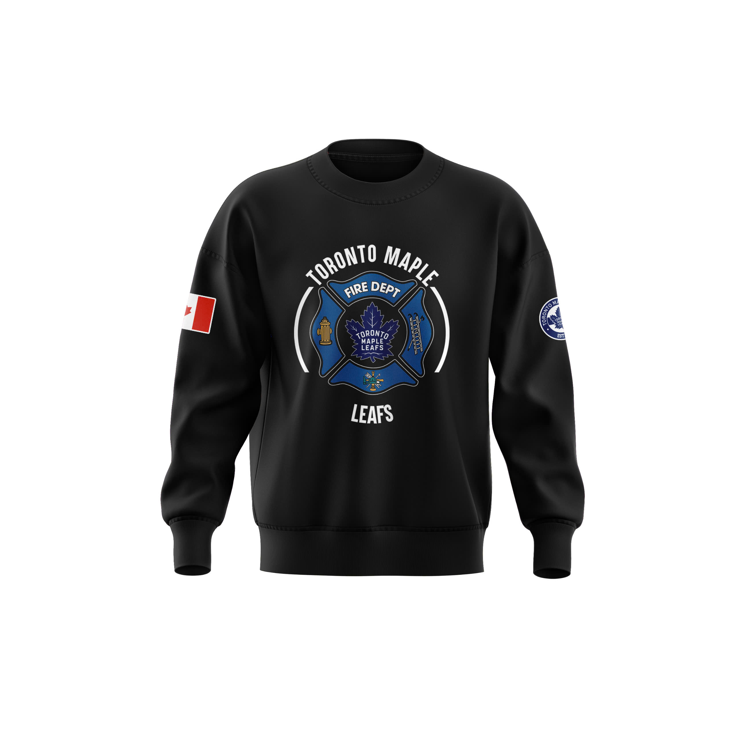 Toronto Maple Leafs x Firefighter Appreciation Night Premium Sweatershirt - Famjoys Toronto Maple Leafs x Firefighter Appreciation Night Premium Sweatershirt - Famjoys