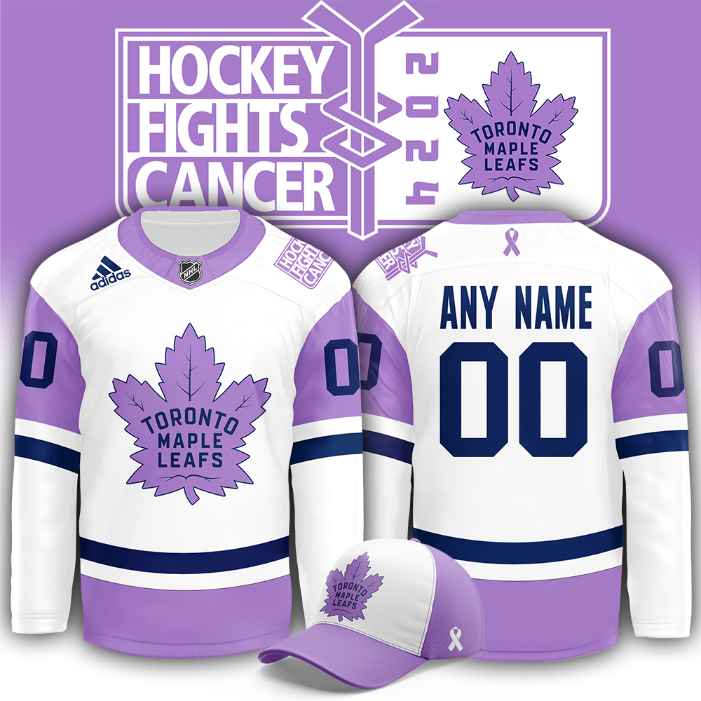 Toronto Maple Leafs x Hockey Fights Cancer Night Jersey - Famjoys Toronto Maple Leafs x Hockey Fights Cancer Night Jersey - Famjoys