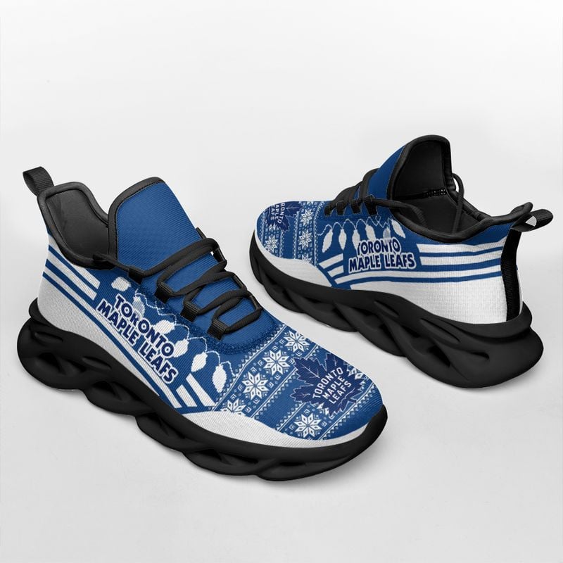 Toronto Maple Leafs X-max Santa Claus Max Soul Shoes NLA031667 - Famjoys Toronto Maple Leafs X-max Santa Claus Max Soul Shoes NLA031667 - Famjoys