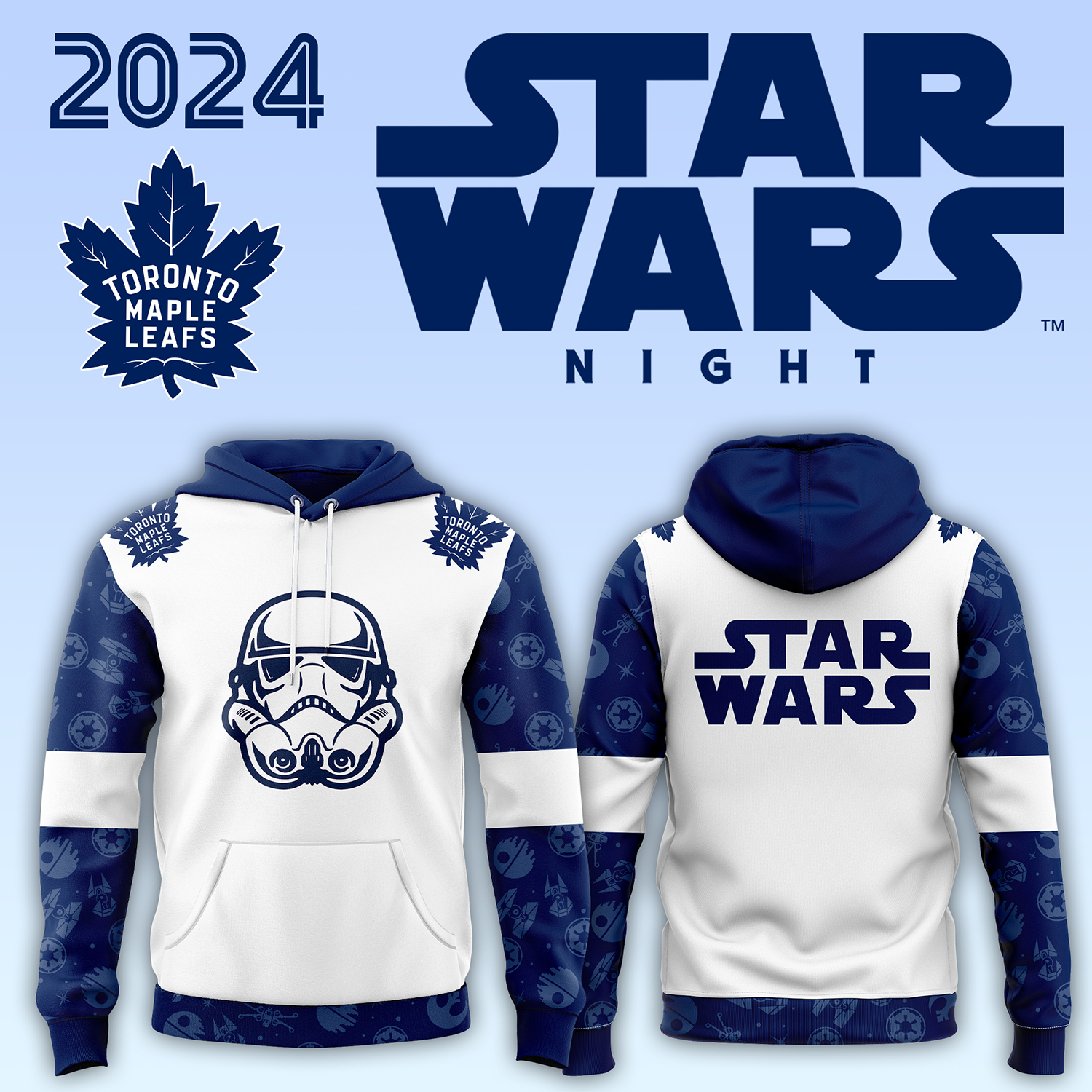 Toronto Maple Leafs x Star Wars Night hoodie - Famjoys Toronto Maple Leafs x Star Wars Night hoodie - Famjoys