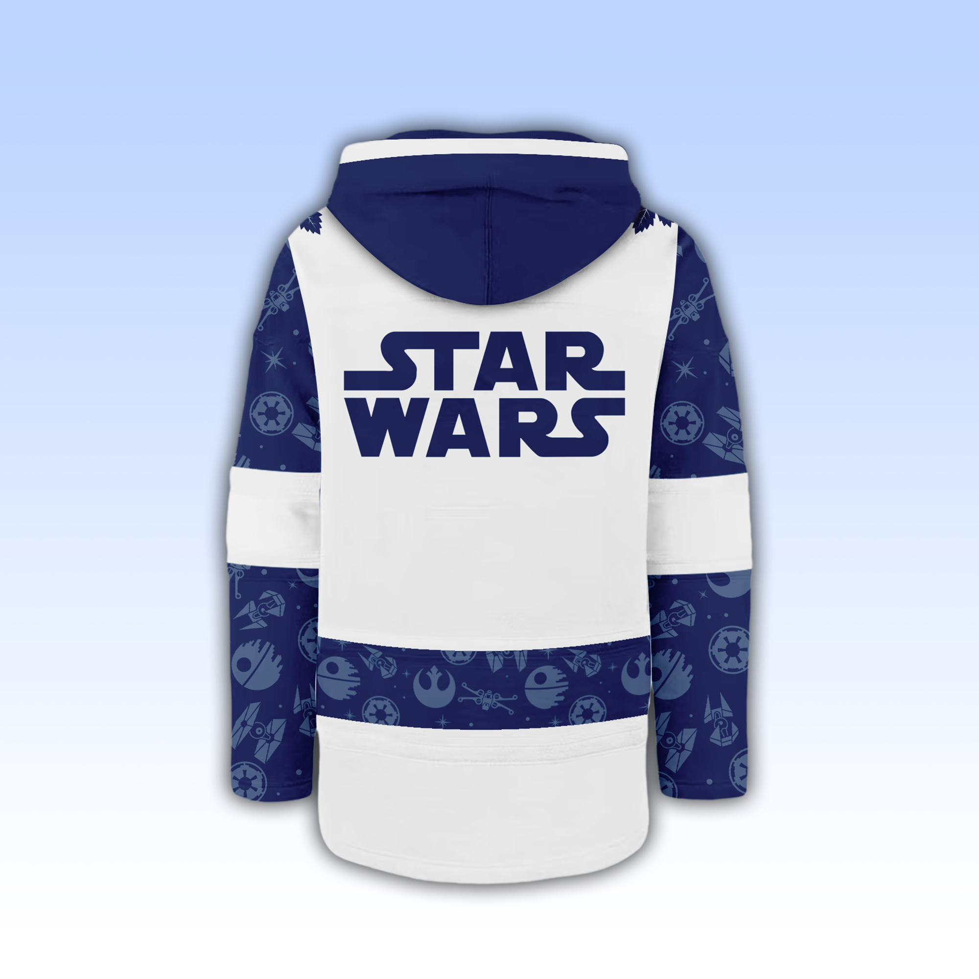 Toronto Maple Leafs x Star Wars Night Lace Up Hoodie - Famjoys Toronto Maple Leafs x Star Wars Night Lace Up Hoodie - Famjoys