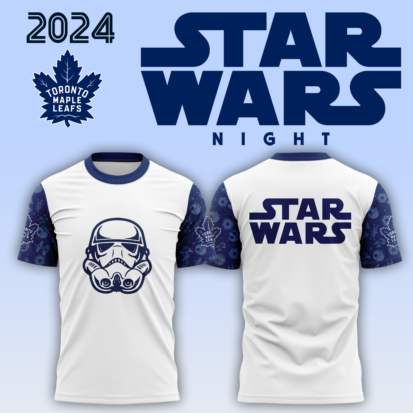 Toronto Maple Leafs x Star Wars Night Tee - Famjoys Toronto Maple Leafs x Star Wars Night Tee - Famjoys