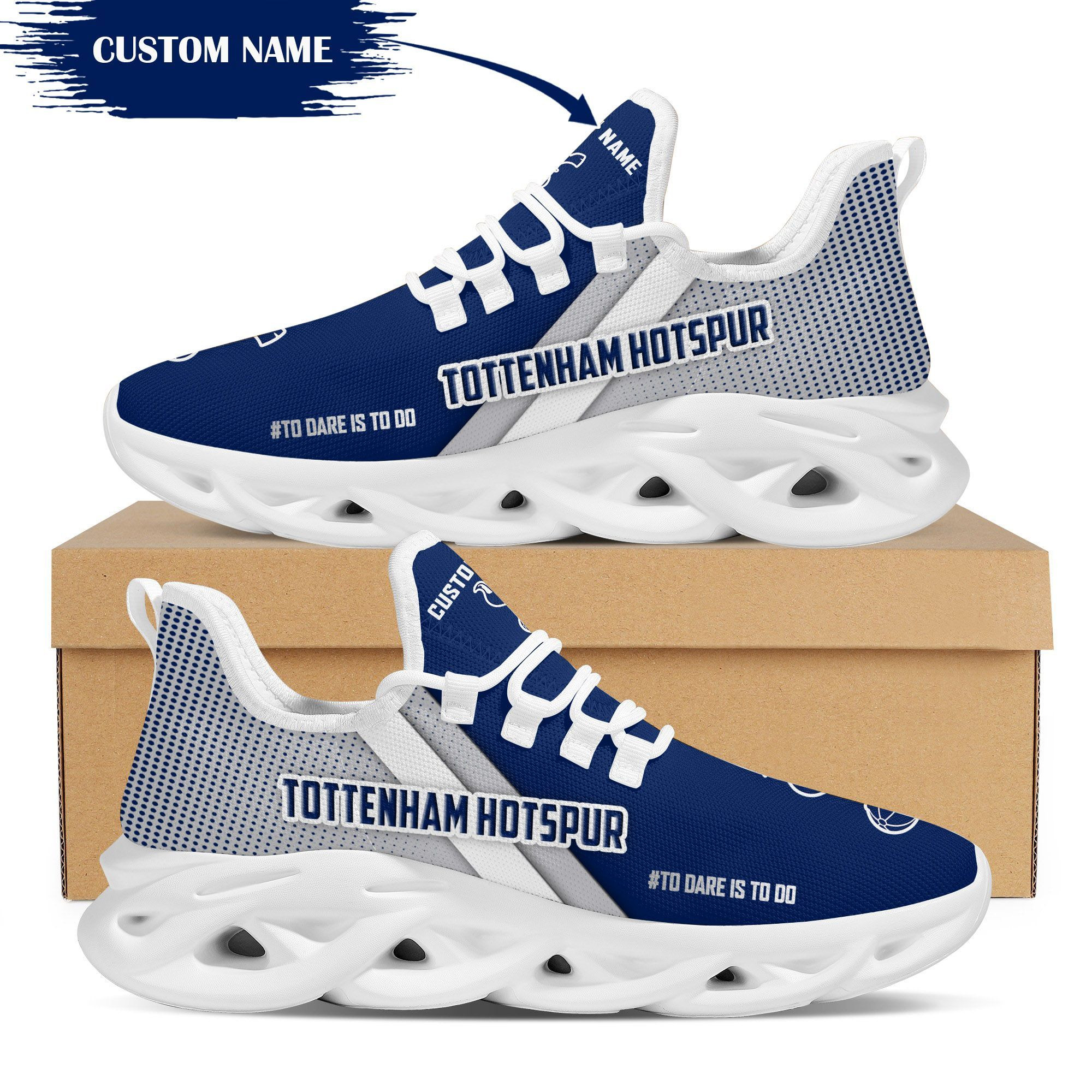 Tottenham Hotspur Custom Personalized Max Soul Sneakers Shoes NHA - Famjoys Tottenham Hotspur Custom Personalized Max Soul Sneakers Shoes NHA - Famjoys