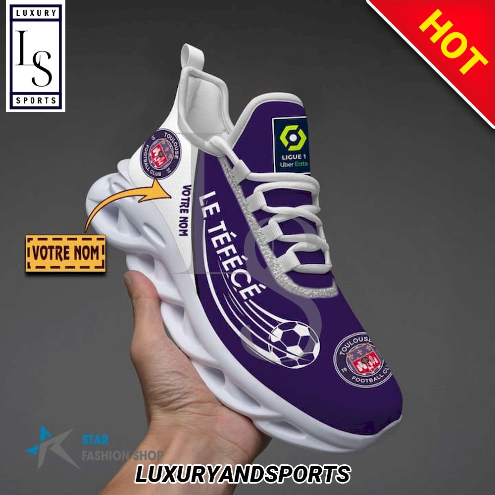 Toulouse Football Club Ligue 1 Custom Name Max Soul Shoes - Famjoys Toulouse Football Club Ligue 1 Custom Name Max Soul Shoes - Famjoys