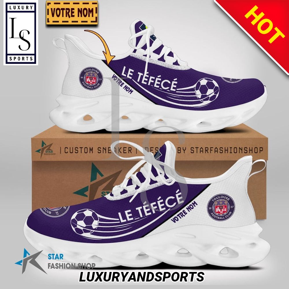 Toulouse Football Club Ligue 1 Custom Name Max Soul Shoes - Famjoys Toulouse Football Club Ligue 1 Custom Name Max Soul Shoes - Famjoys