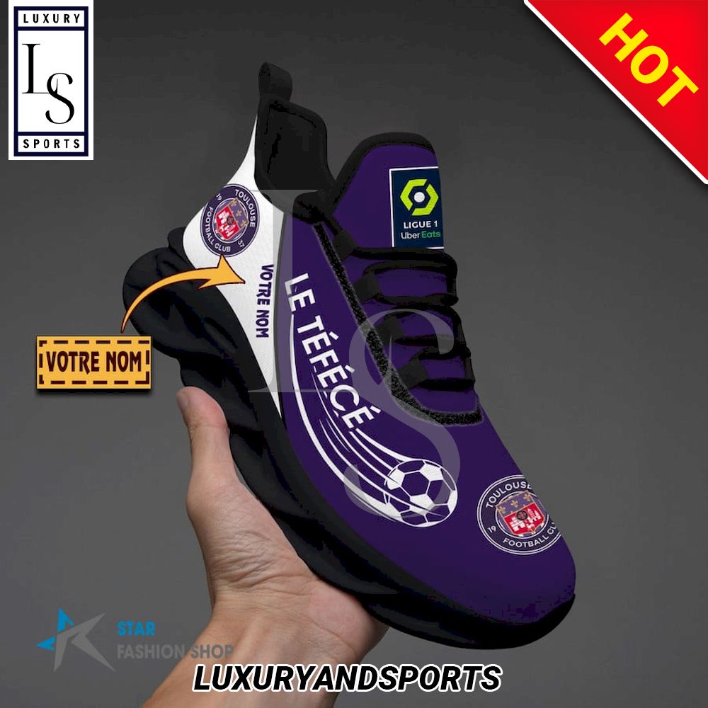 Toulouse Football Club Ligue 1 Custom Name Max Soul Shoes - Famjoys Toulouse Football Club Ligue 1 Custom Name Max Soul Shoes - Famjoys