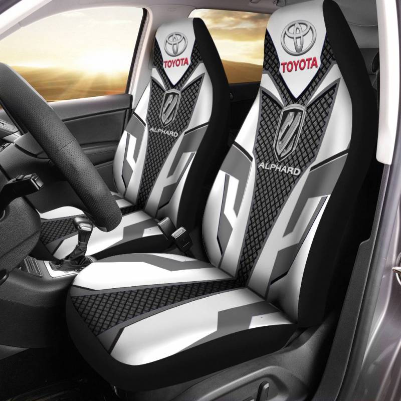 Toyota Alphard LPH Car Seat Cover (Set of 2) Ver 1 (White)