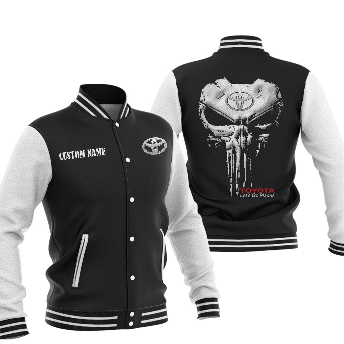 Toyota Baseball Jacket, Multicolor - Famjoys Toyota Baseball Jacket, Multicolor - Famjoys