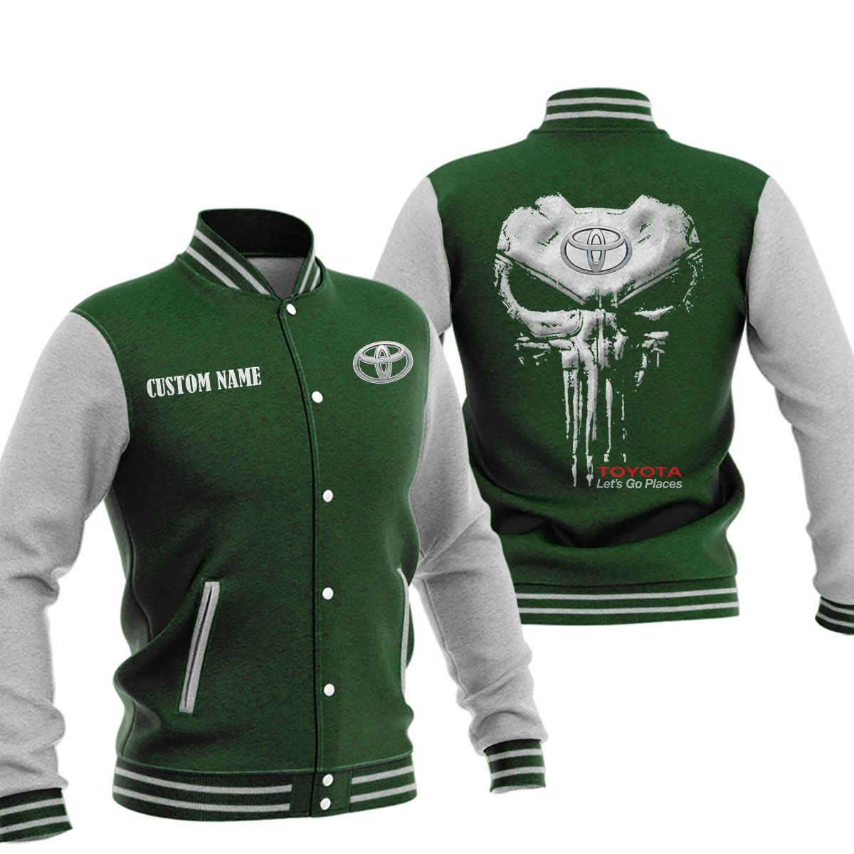 Toyota Baseball Jacket, Multicolor - Famjoys Toyota Baseball Jacket, Multicolor - Famjoys
