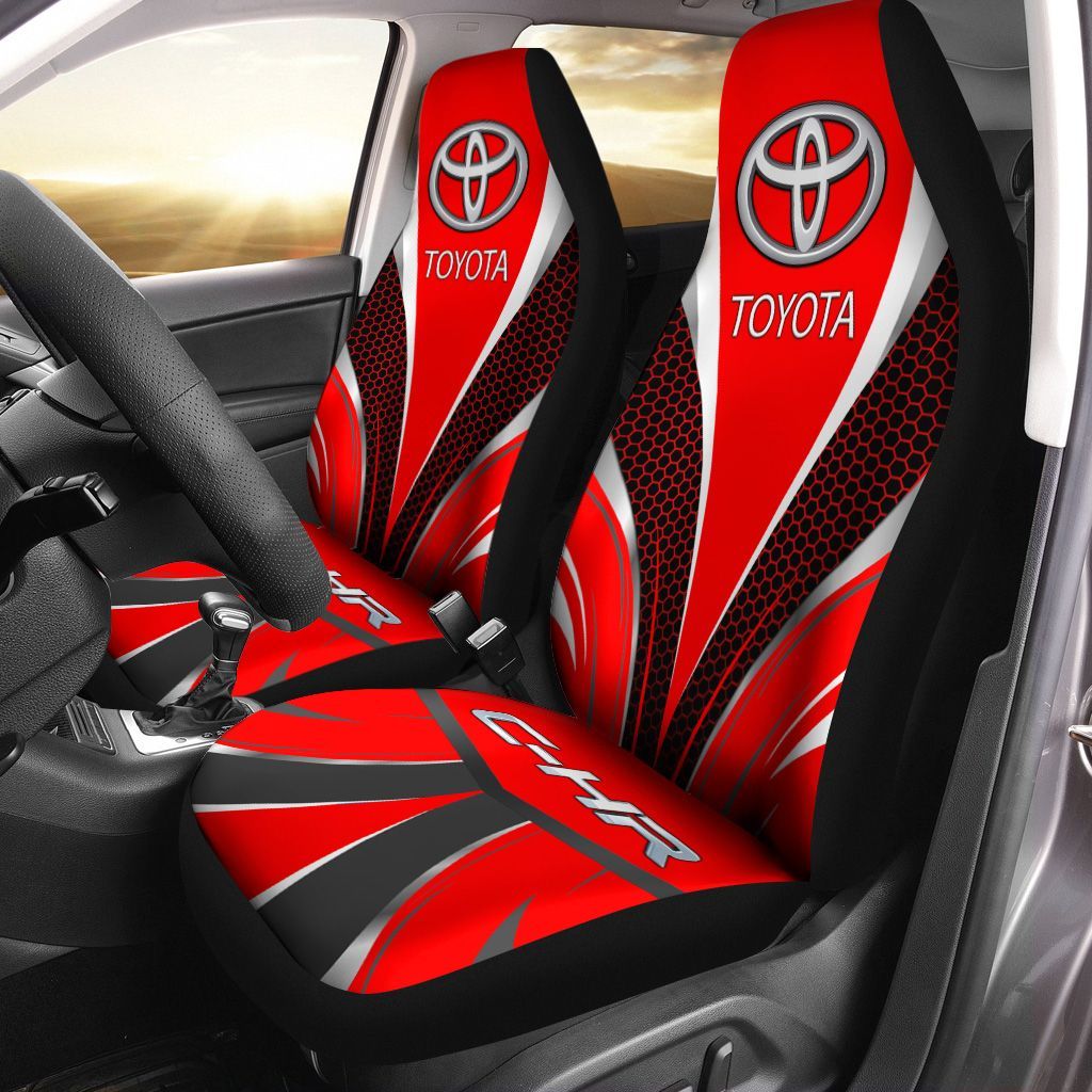 Toyota C-HR Ttt-Ht Car Seat Cover (Set Of 2) Ver 2x(Red)