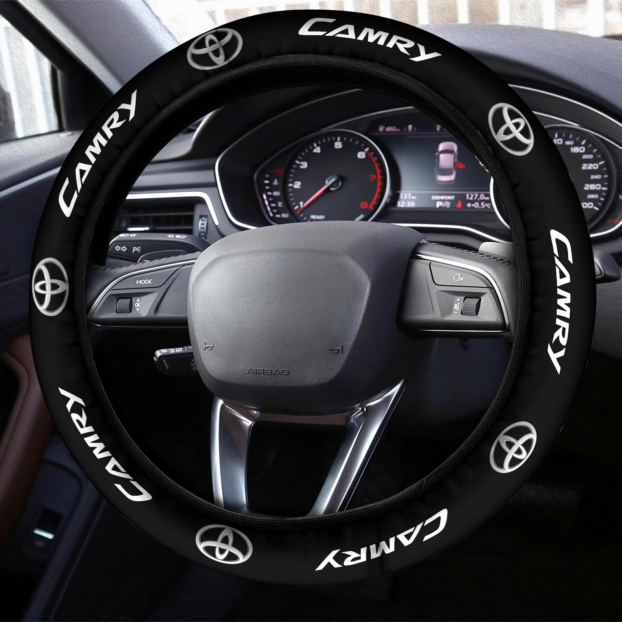 Toyota Camry Steering Wheel Cover Black - Famjoys Toyota Camry Steering Wheel Cover Black - Famjoys