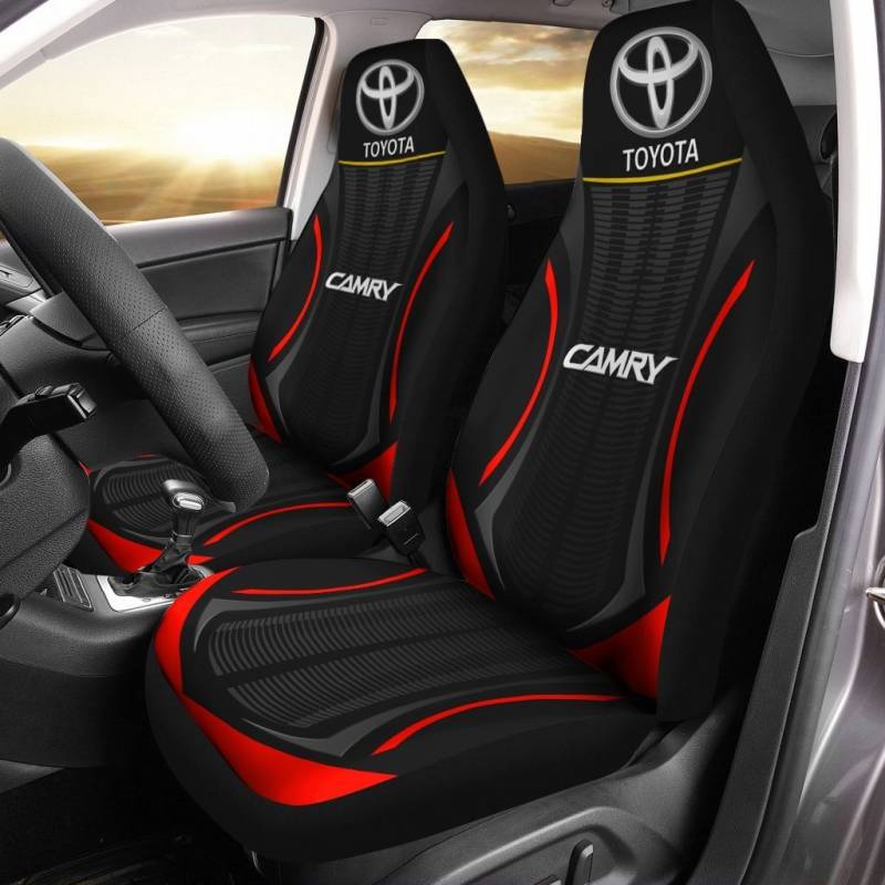 Toyota CAMRY TDV Car Seat Cover (Set of 2) Ver 1 (Red)
