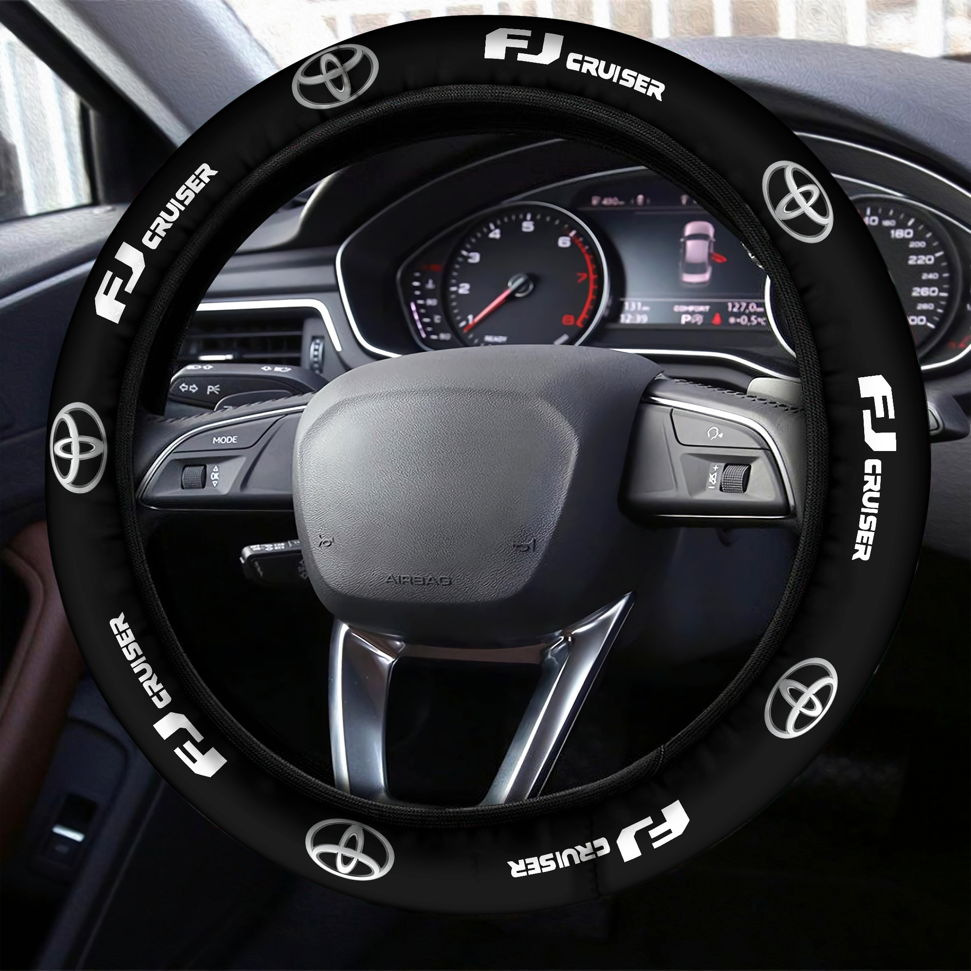 Toyota Fj Cruise Steering Wheel Cover Black - Famjoys Toyota Fj Cruise Steering Wheel Cover Black - Famjoys
