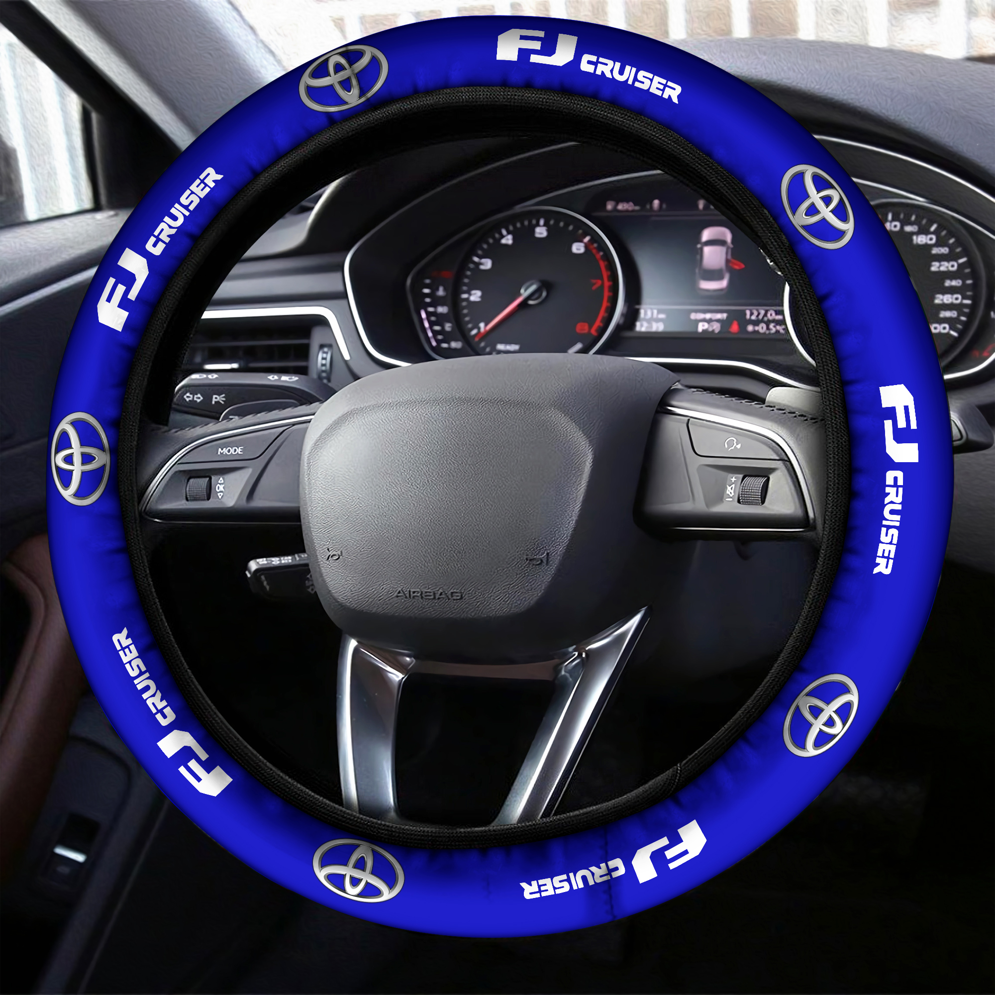 Toyota Fj Cruise Steering Wheel Cover Blue - Famjoys Toyota Fj Cruise Steering Wheel Cover Blue - Famjoys