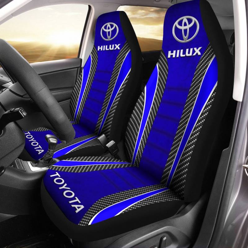TOYOTA HILUX LPH Car Seat Cover (Set of 2) Ver 1 (Blue)