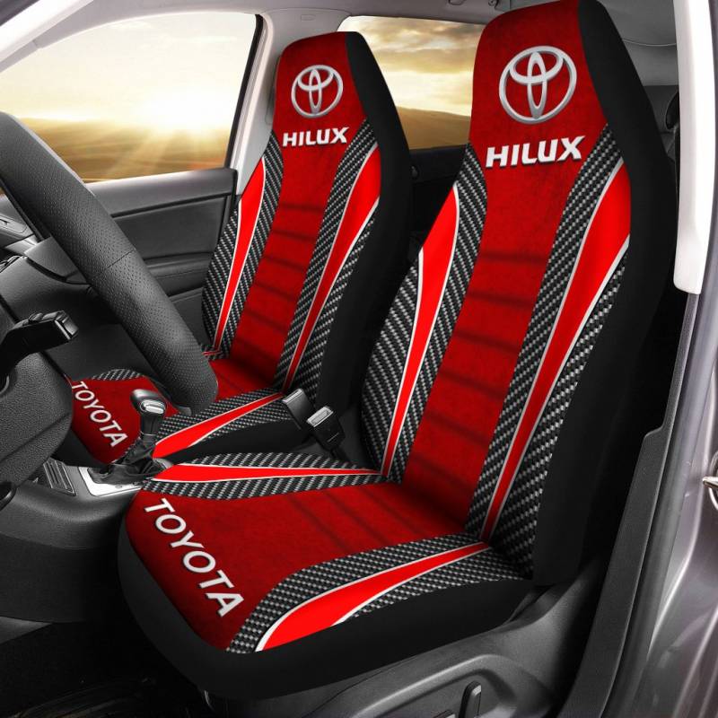 TOYOTA HILUX LPH Car Seat Cover (Set of 2) Ver 1 (Red)