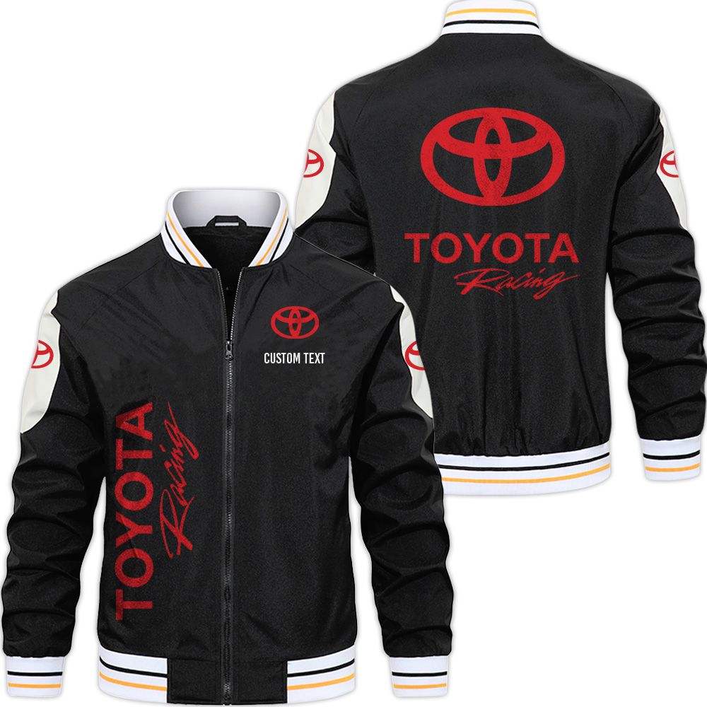 Toyota racing Varsity Jacket, Zipper Jackets Customize Name - Famjoys Toyota racing Varsity Jacket, Zipper Jackets Customize Name - Famjoys