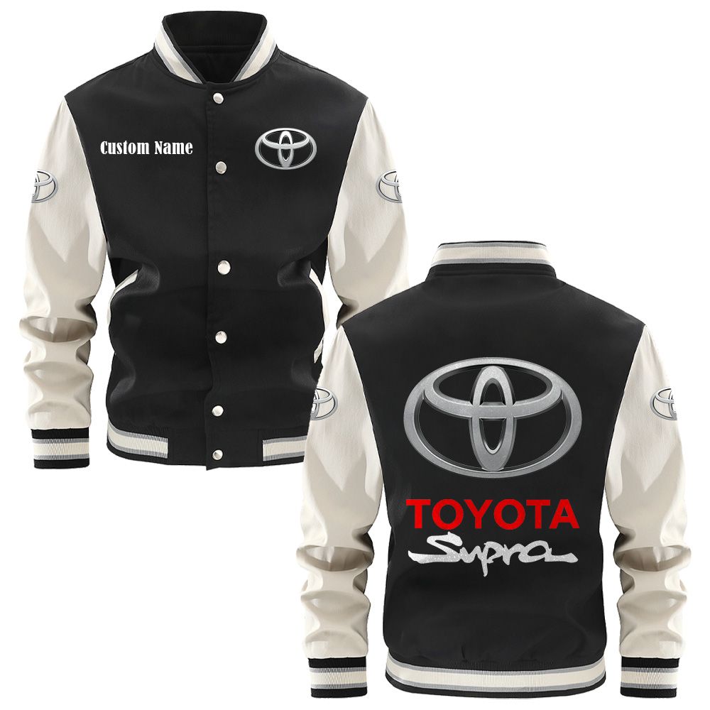 Toyota supra Varsity Jacket, Baseball jacket, Letterman Jacket Customize Name, Multicolor - Famjoys Toyota supra Varsity Jacket, Baseball jacket, Letterman Jacket Customize Name, Multicolor - Famjoys