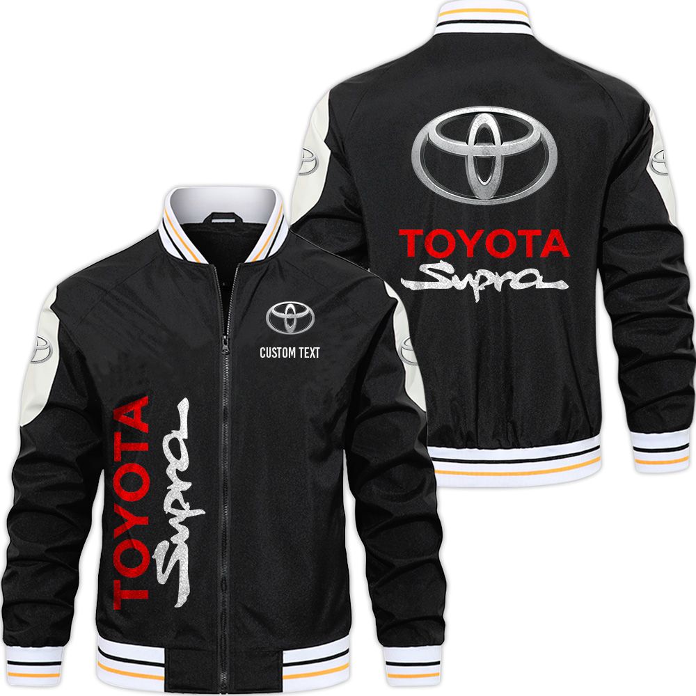 Toyota supra Varsity Jacket, Zipper Jackets Customize Name