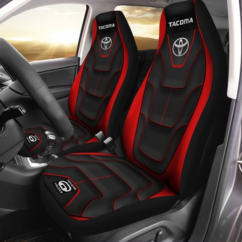 Toyota  Tacoma  Car Seat Cover (Set of 2) Ver 6 (Red)
