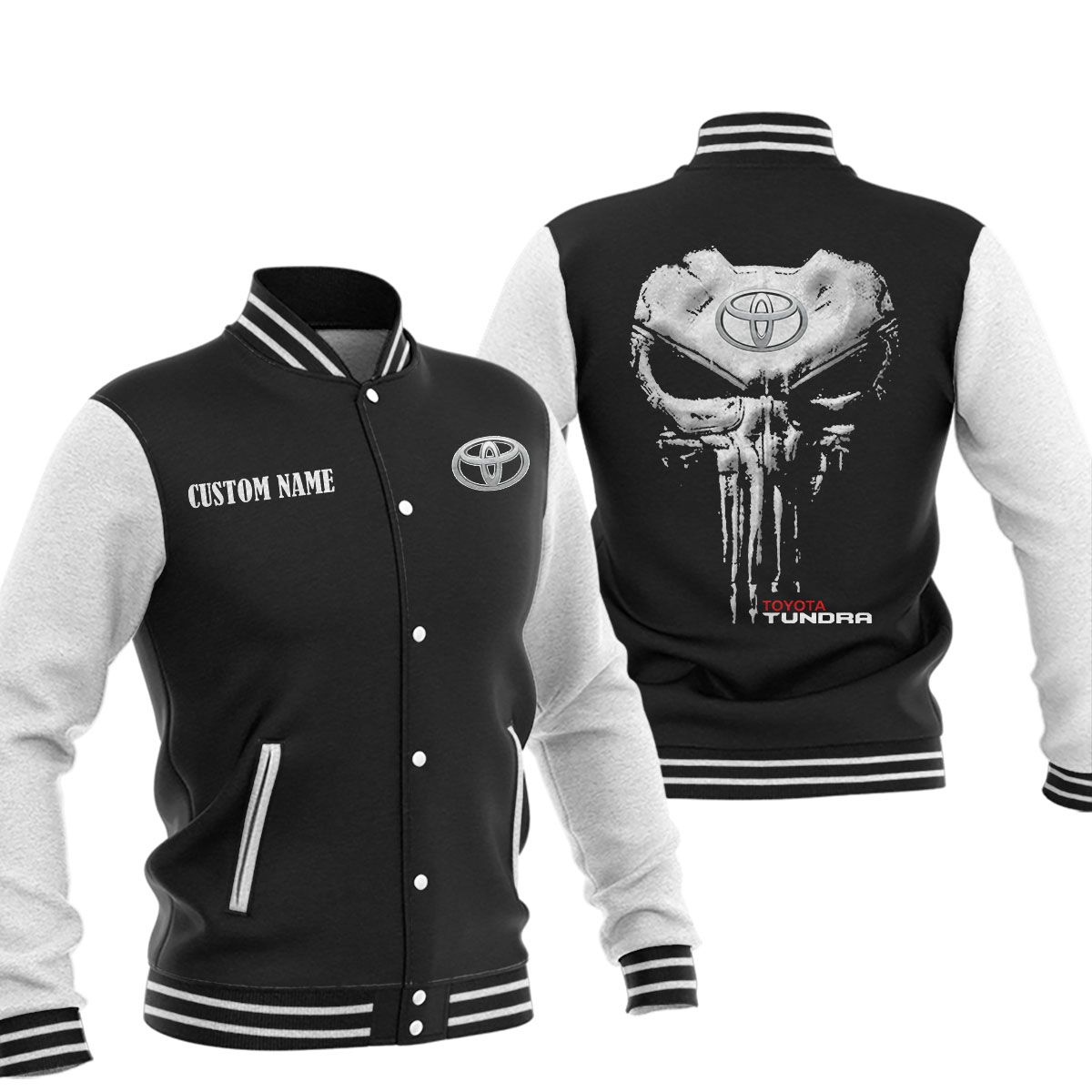 Toyota Tundra Baseball Jacket, Multicolor - Famjoys Toyota Tundra Baseball Jacket, Multicolor - Famjoys