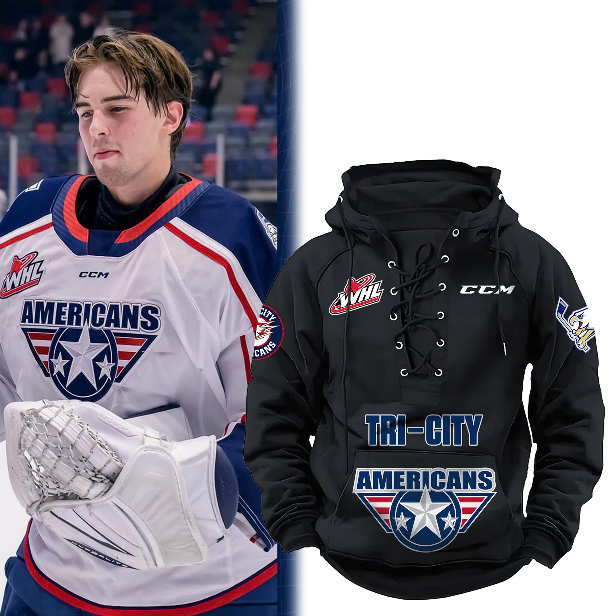 Tri-City Americans New Hoodie 2024 - Famjoys Tri-City Americans New Hoodie 2024 - Famjoys