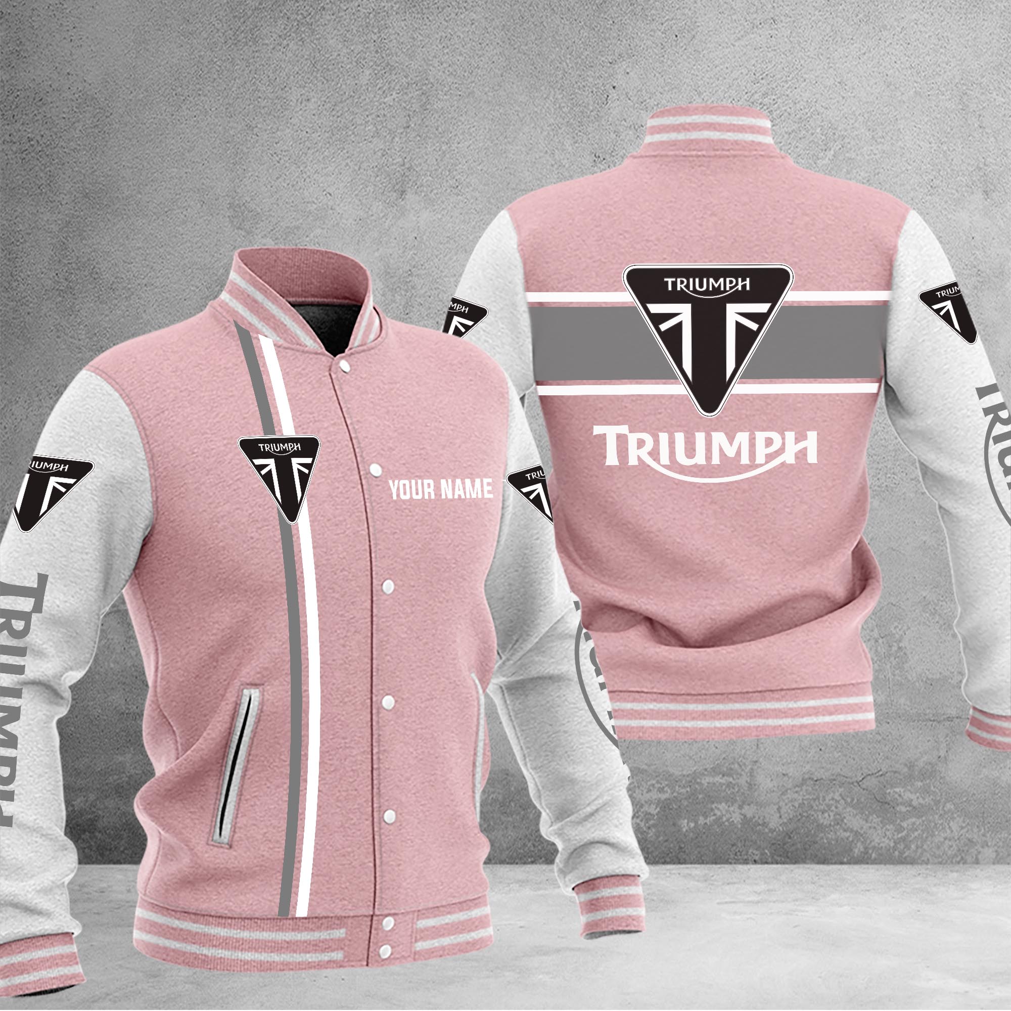 Triumph Baseball Jacket - Famjoys Triumph Baseball Jacket - Famjoys