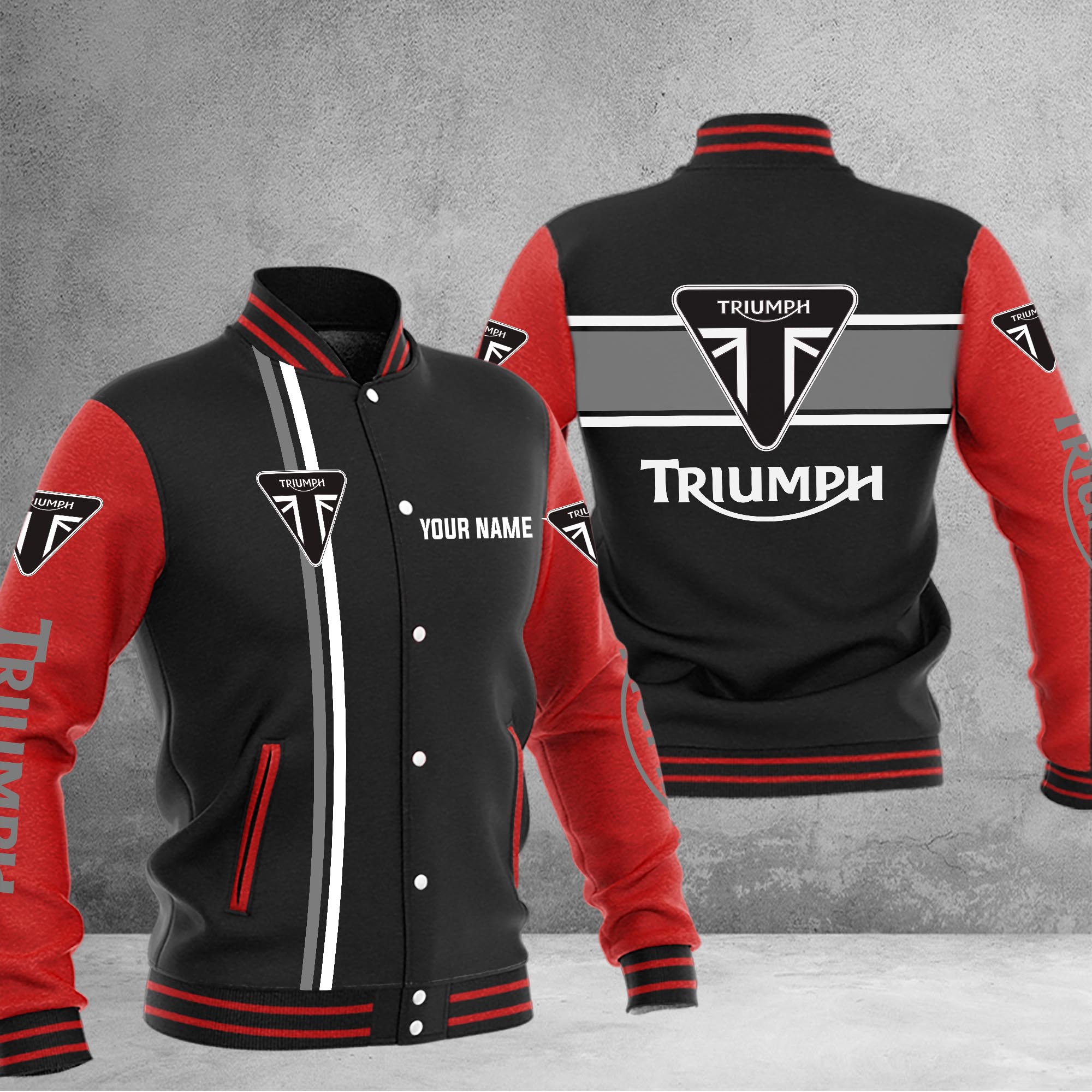 Triumph Baseball Jacket - Famjoys Triumph Baseball Jacket - Famjoys