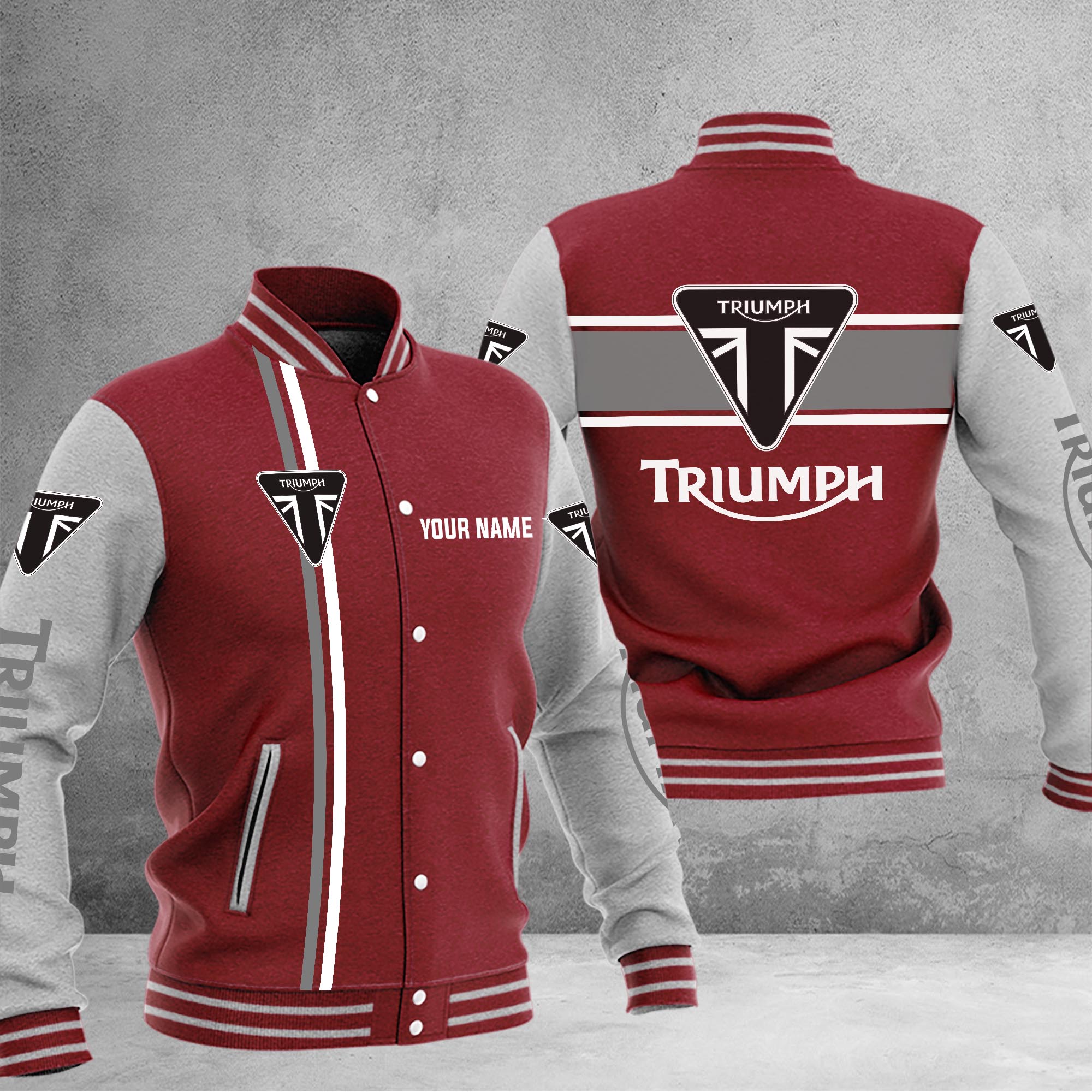 Triumph Baseball Jacket - Famjoys Triumph Baseball Jacket - Famjoys