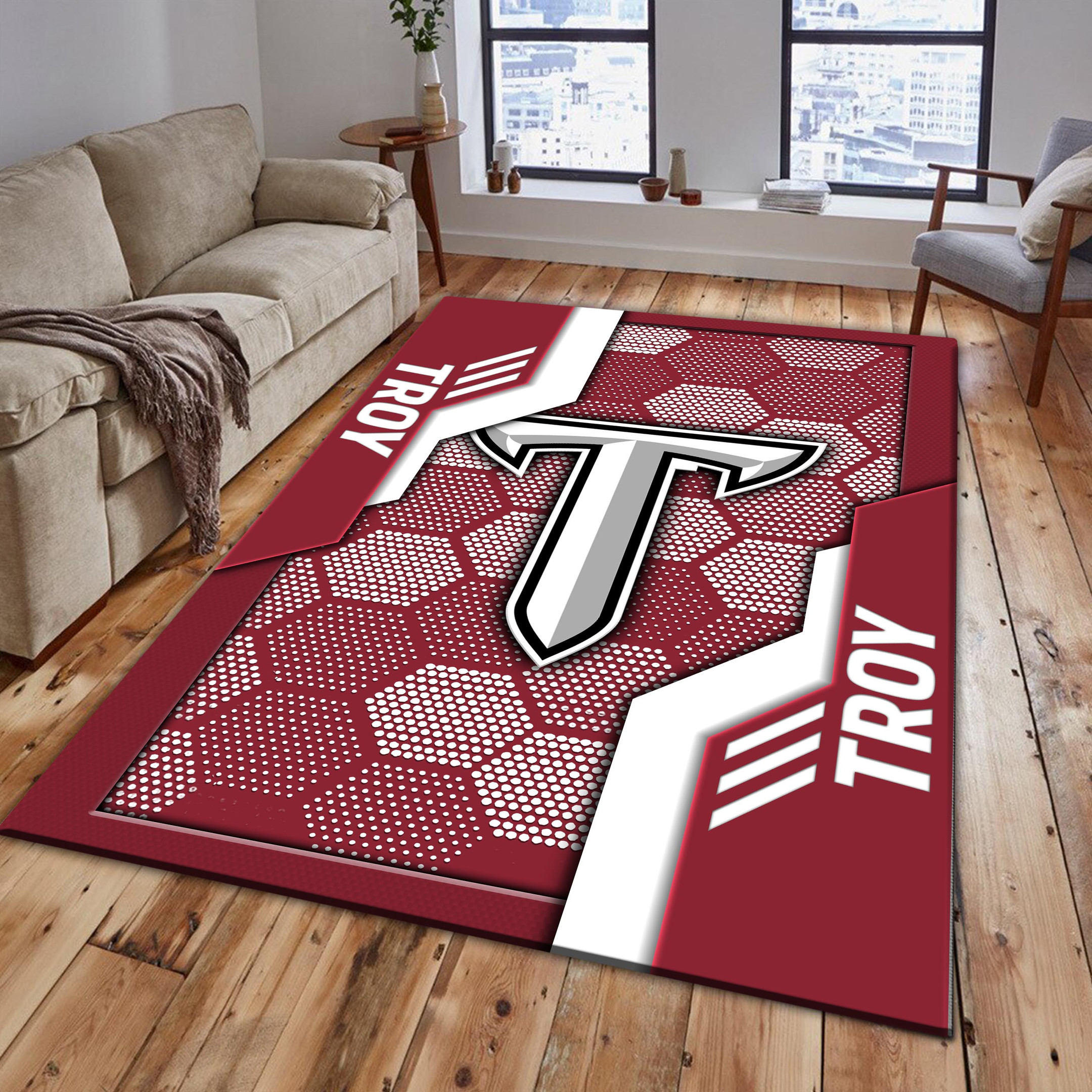 Troy Trojans Area Rugs 3802 - Famjoys Troy Trojans Area Rugs 3802 - Famjoys