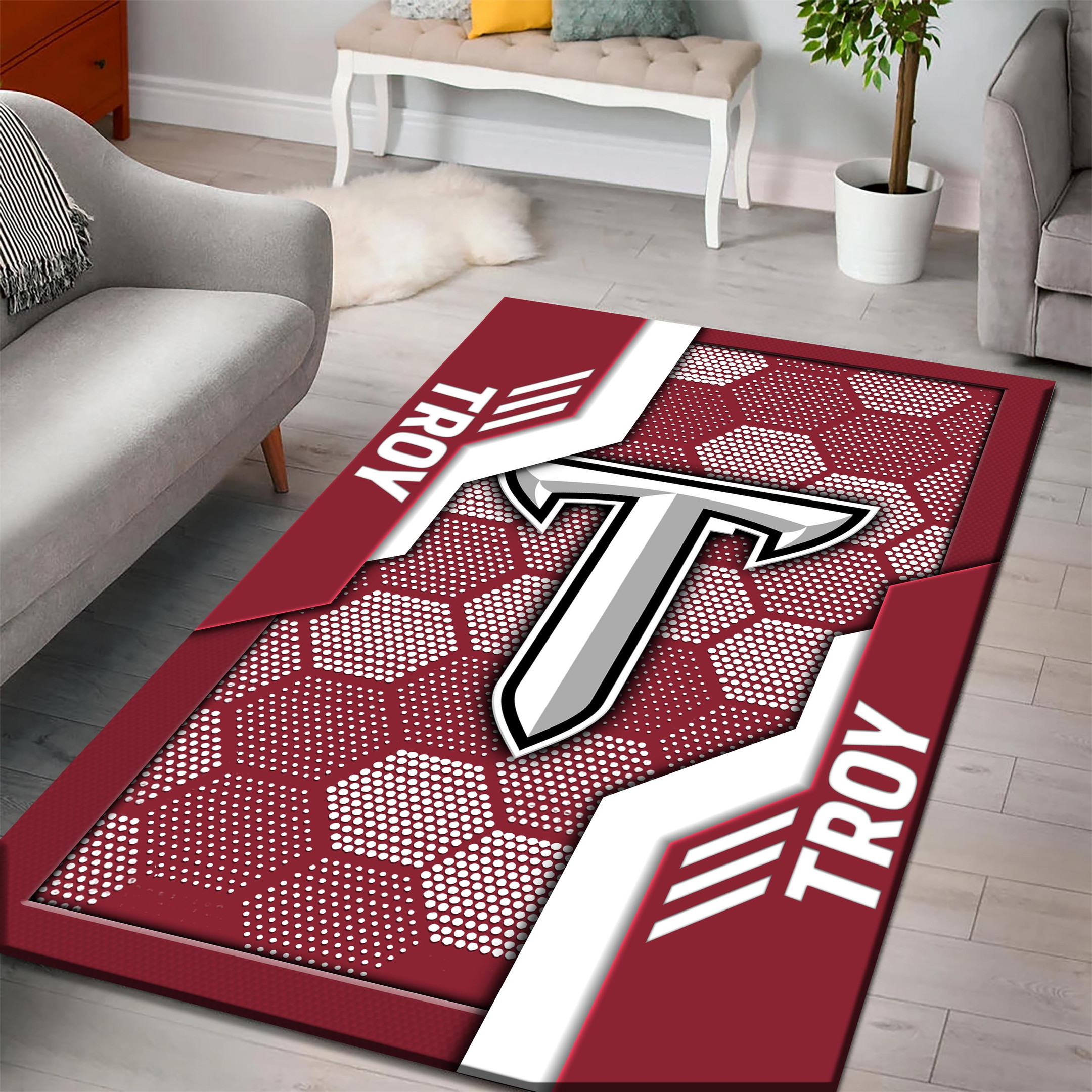 Troy Trojans Area Rugs 3802 - Famjoys Troy Trojans Area Rugs 3802 - Famjoys