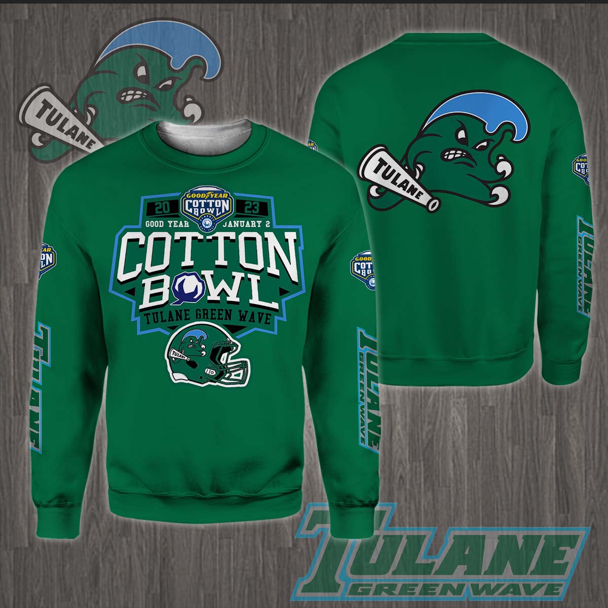 Tulane Green Wave 2023 Cotton Bowl Champions Shirt - Famjoys Tulane Green Wave 2023 Cotton Bowl Champions Shirt - Famjoys