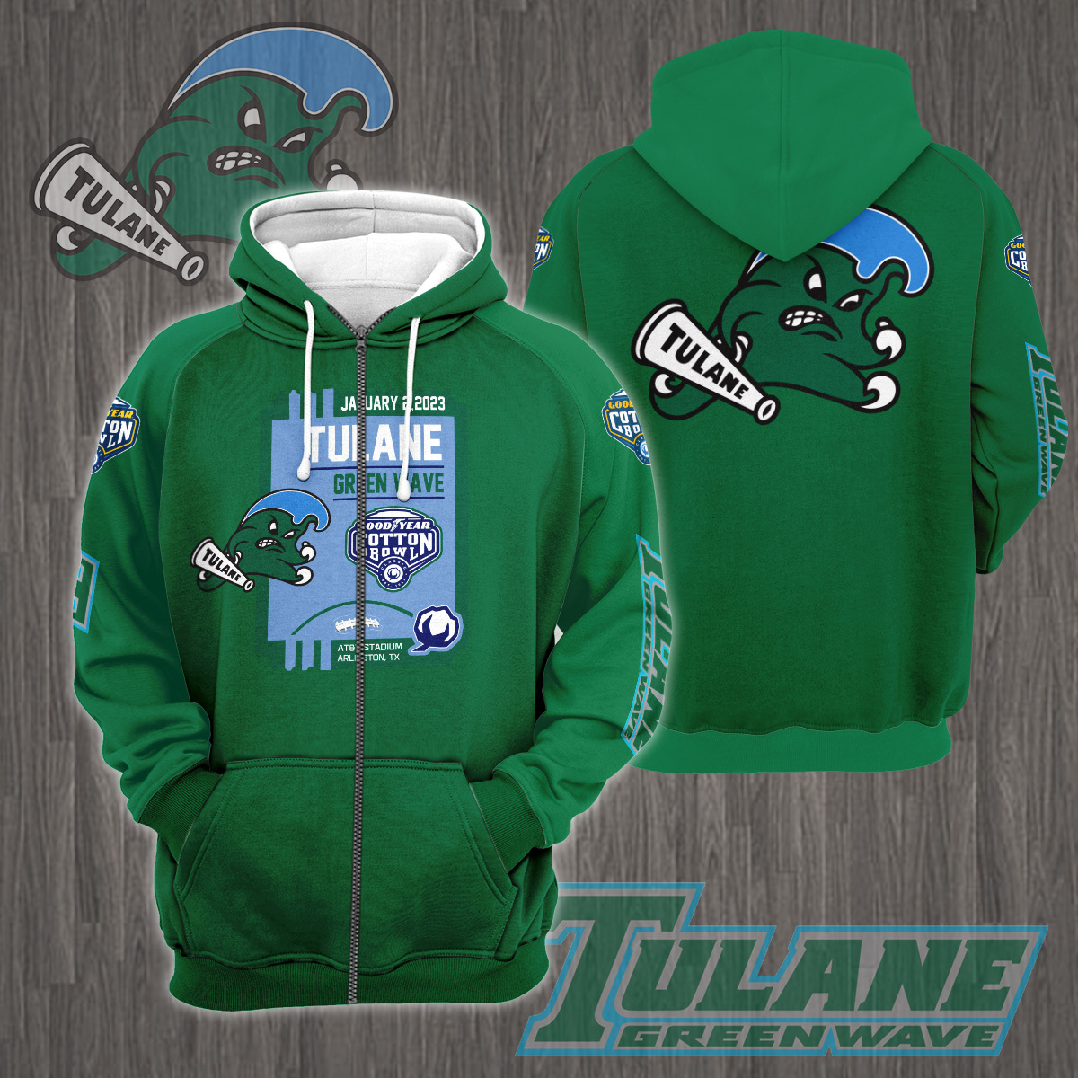 Tulane Green Wave 2023 Cotton Bowl Champions Shirt - Famjoys Tulane Green Wave 2023 Cotton Bowl Champions Shirt - Famjoys