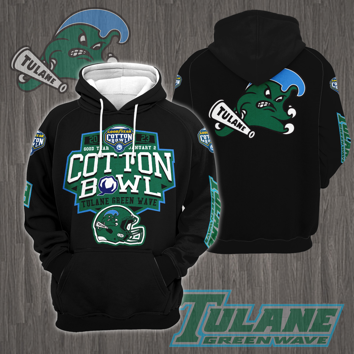 Tulane Green Wave 2023 Cotton Bowl Champions Shirt - Famjoys Tulane Green Wave 2023 Cotton Bowl Champions Shirt - Famjoys