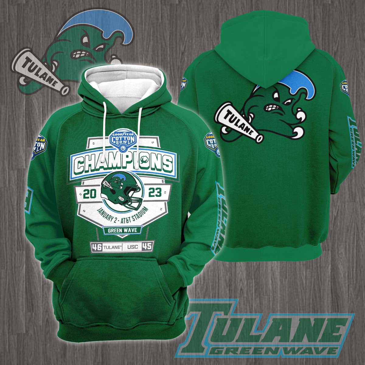 Tulane Green Wave 2023 Cotton Bowl Champions Shirt - Famjoys Tulane Green Wave 2023 Cotton Bowl Champions Shirt - Famjoys