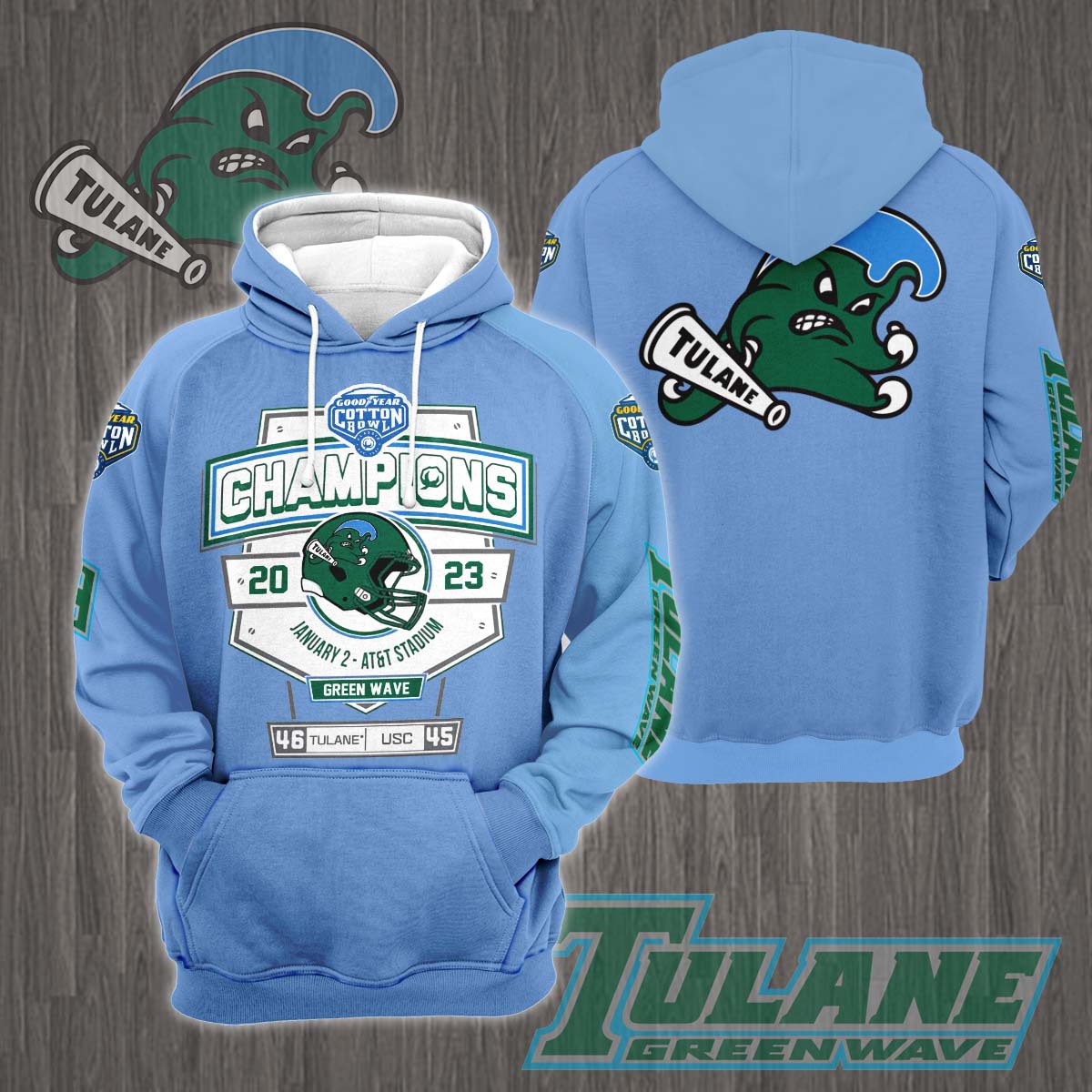 Tulane Green Wave 2023 Cotton Bowl Champions Shirt - Famjoys Tulane Green Wave 2023 Cotton Bowl Champions Shirt - Famjoys
