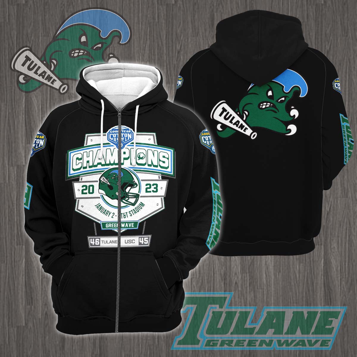Tulane Green Wave 2023 Cotton Bowl Champions Shirt - Famjoys Tulane Green Wave 2023 Cotton Bowl Champions Shirt - Famjoys