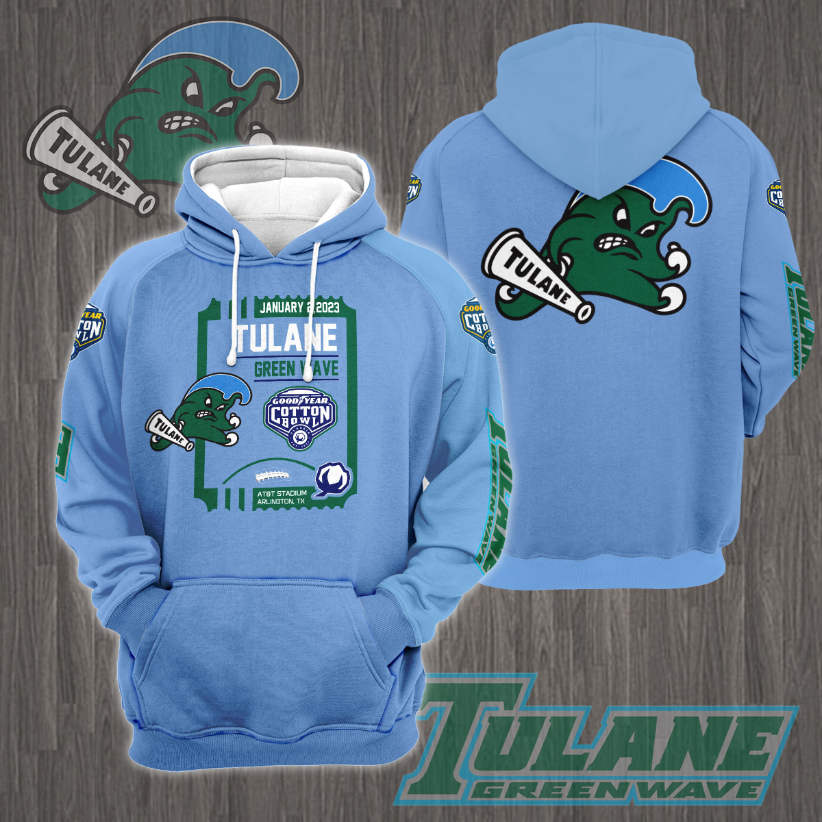 Tulane Green Wave 2023 Cotton Bowl Champions Shirt - Famjoys Tulane Green Wave 2023 Cotton Bowl Champions Shirt - Famjoys