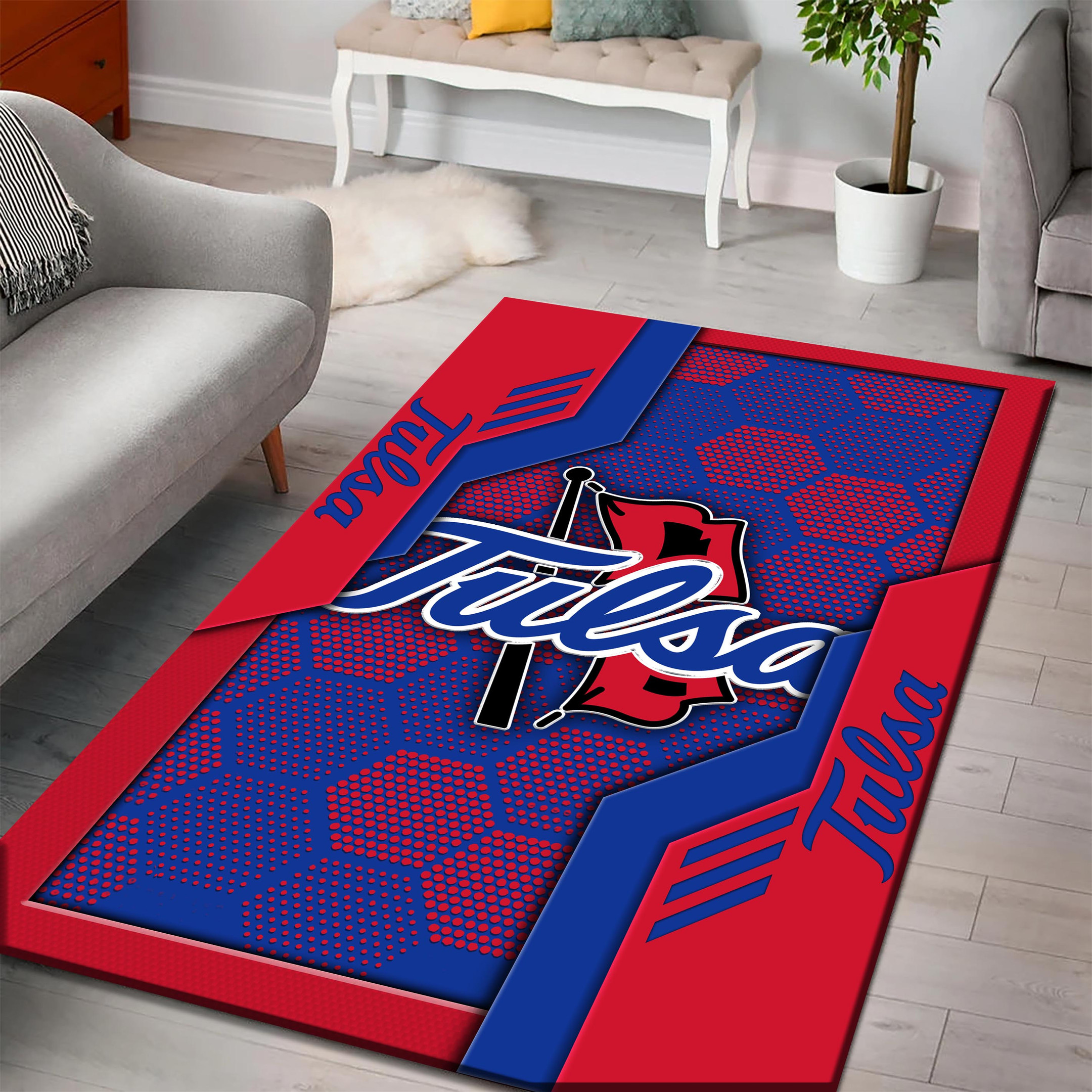 Tulsa Golden Hurricane Area Rugs 3719 - Famjoys Tulsa Golden Hurricane Area Rugs 3719 - Famjoys