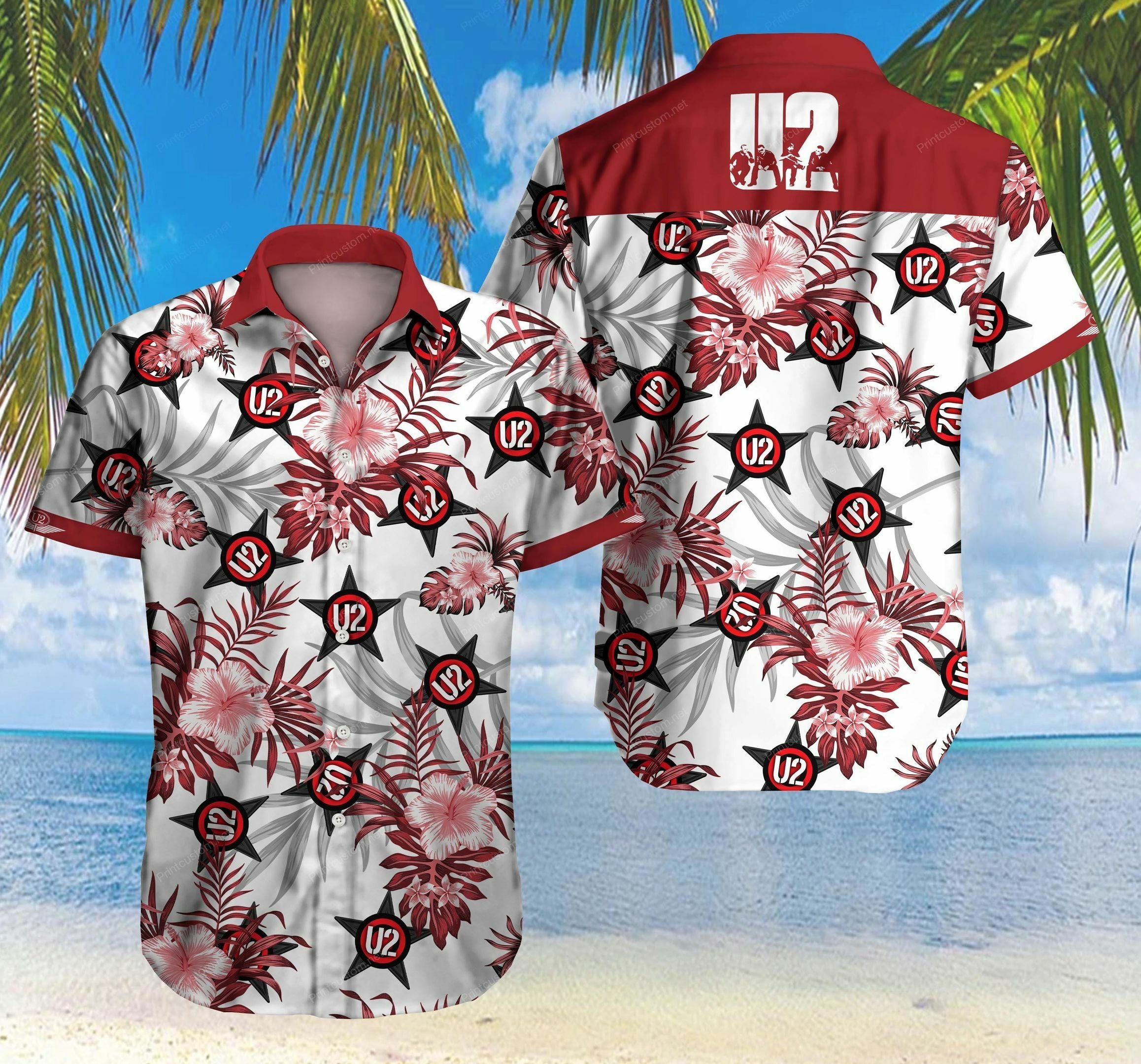 U2 Rock Band Hawaiian Shirt Summer Shirt - Famjoys U2 Rock Band Hawaiian Shirt Summer Shirt - Famjoys