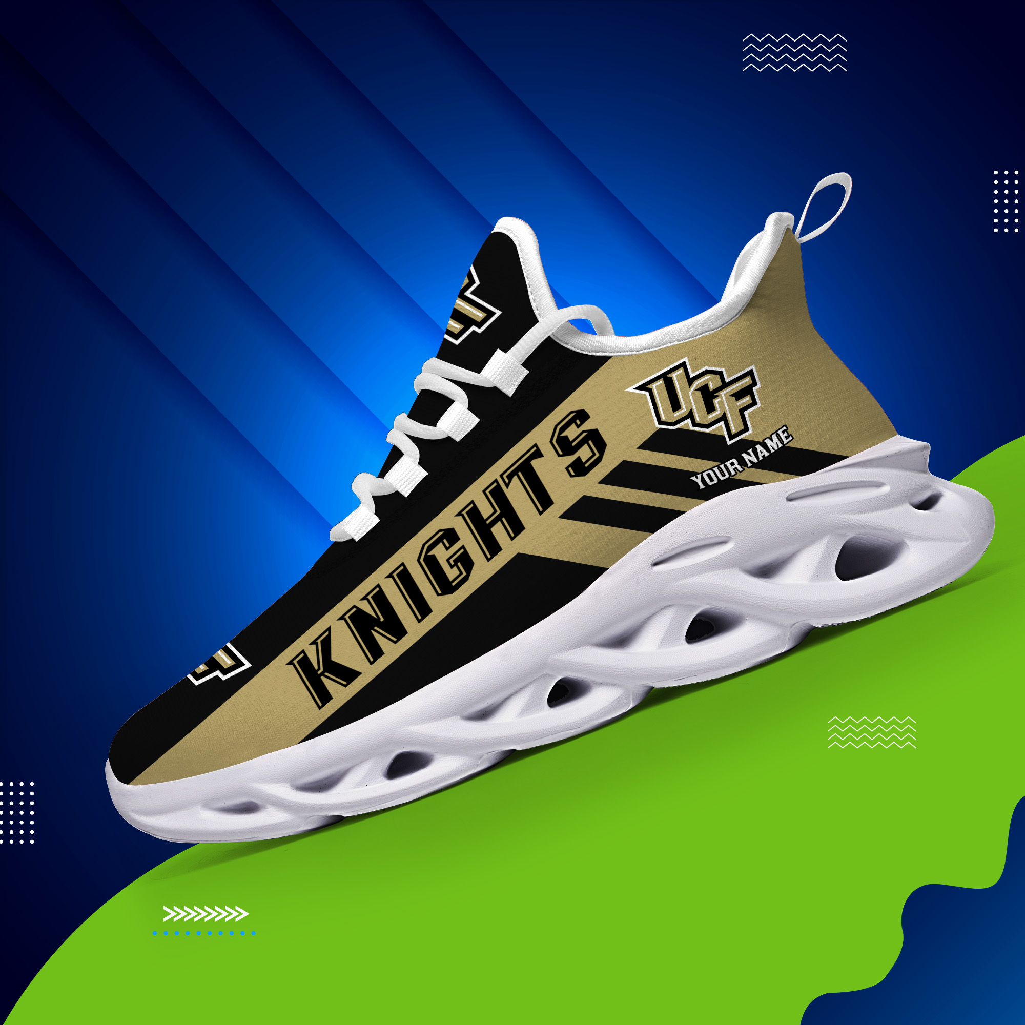 UCF Knights Custom Name PERSONALIZED MAX SOUL SHOES DS004 - Famjoys UCF Knights Custom Name PERSONALIZED MAX SOUL SHOES DS004 - Famjoys