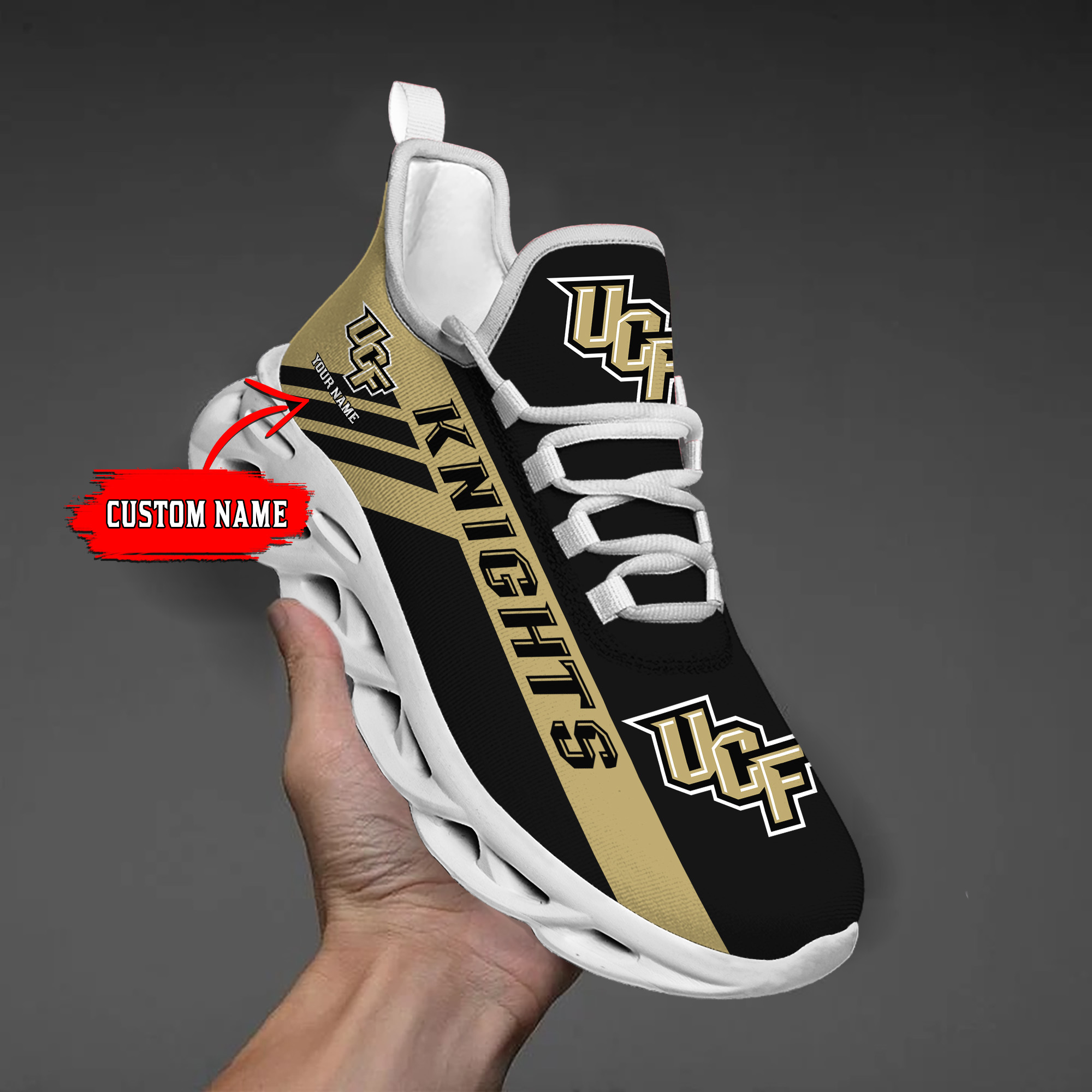 UCF Knights Custom Name PERSONALIZED MAX SOUL SHOES DS004 - Famjoys UCF Knights Custom Name PERSONALIZED MAX SOUL SHOES DS004 - Famjoys